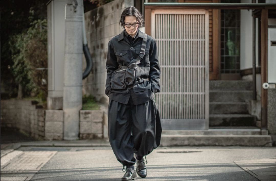 Yohji Yamamoto yohji yamamoto POUR HOMME/Wrinkled gabardine balloon pants Size US 32 / EU 48 - 1 Thumbnail