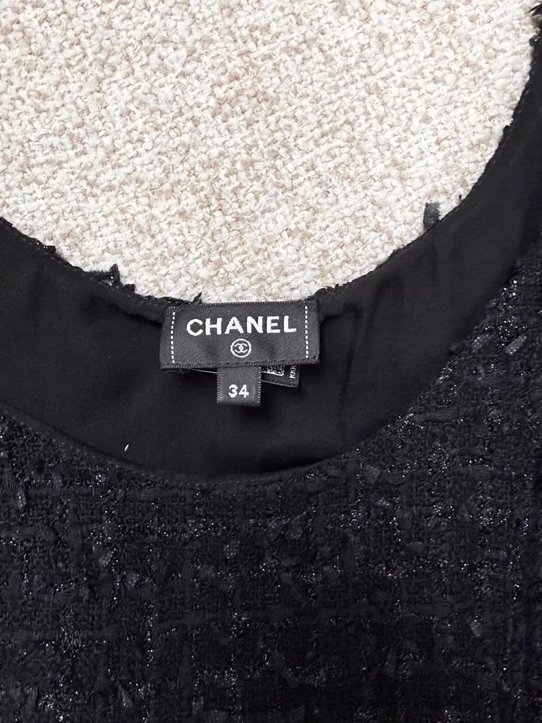 Chanel Chanel Tweed pleated skirt sleeveless dress Size XXS / US 00 / IT 34 - 5 Thumbnail