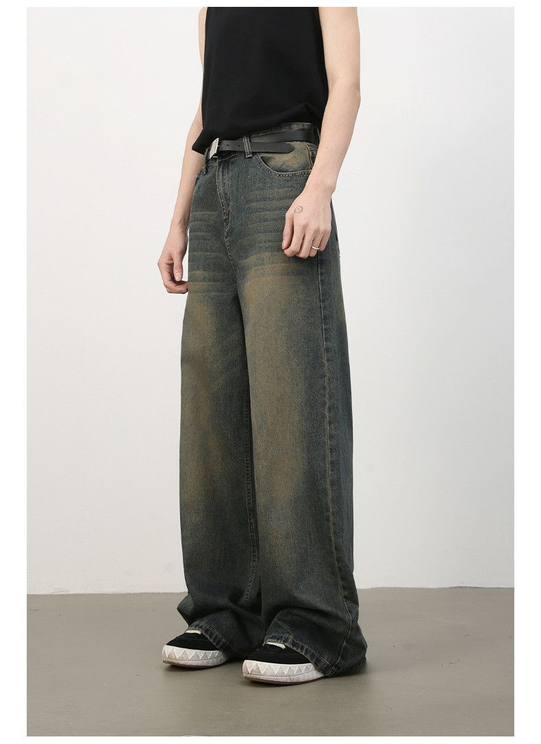 Vintage Distressed vintage men's washed loose straight leg jeans Size US 32 / EU 48 - 4 Thumbnail