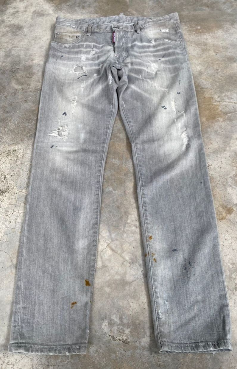 Dsquared2 💥BEST OFFER💥DQUARED2 SLIM FIT DISTRESSED DENIM Size US 34 / EU 50 - 2 Thumbnail