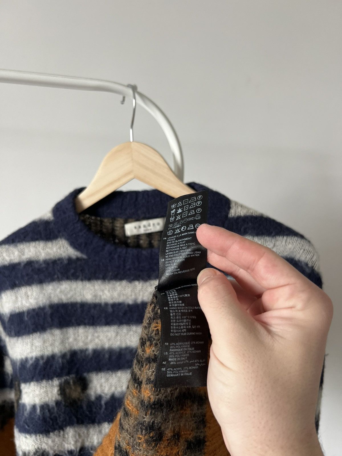 Sandro Sandro Vintage Mohair Sweater with Y2K Knitted 90s Size US S / EU 44-46 / 1 - 6 Thumbnail