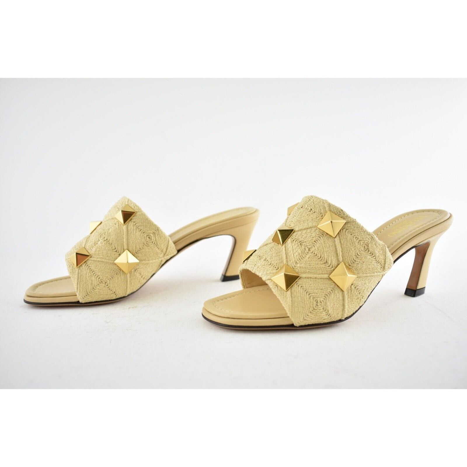 Valentino Rockstud Roman Stud Backless Mule Slide Heel Sandal 36 Size US 6 / IT 36 - 10 Thumbnail