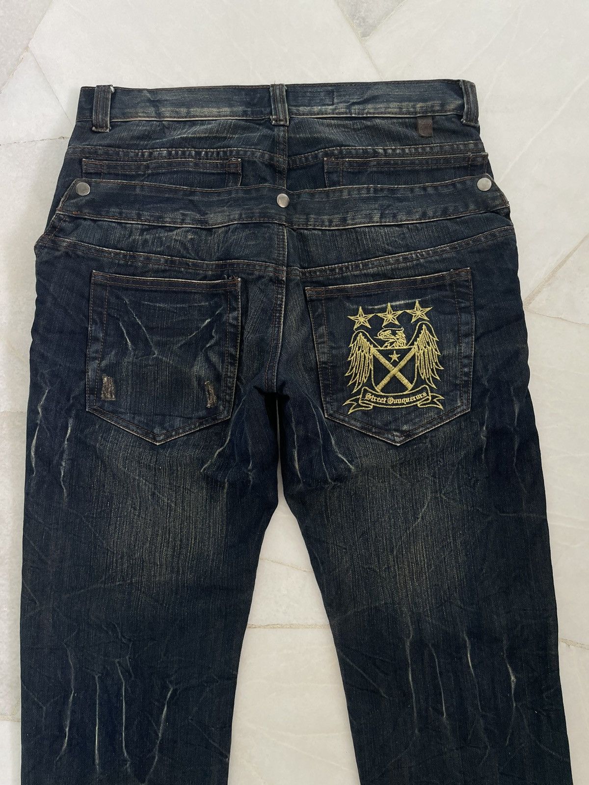 Japanese Brand × Seditionaries VINTAGE JAPANESE BRAND DOUBLE WAIST JEANS Size US 31 - 6 Thumbnail