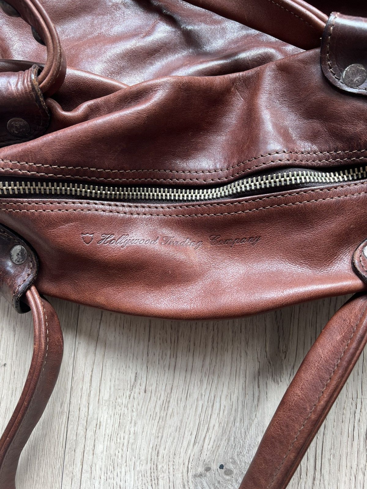 Hollywood trading company leather bag