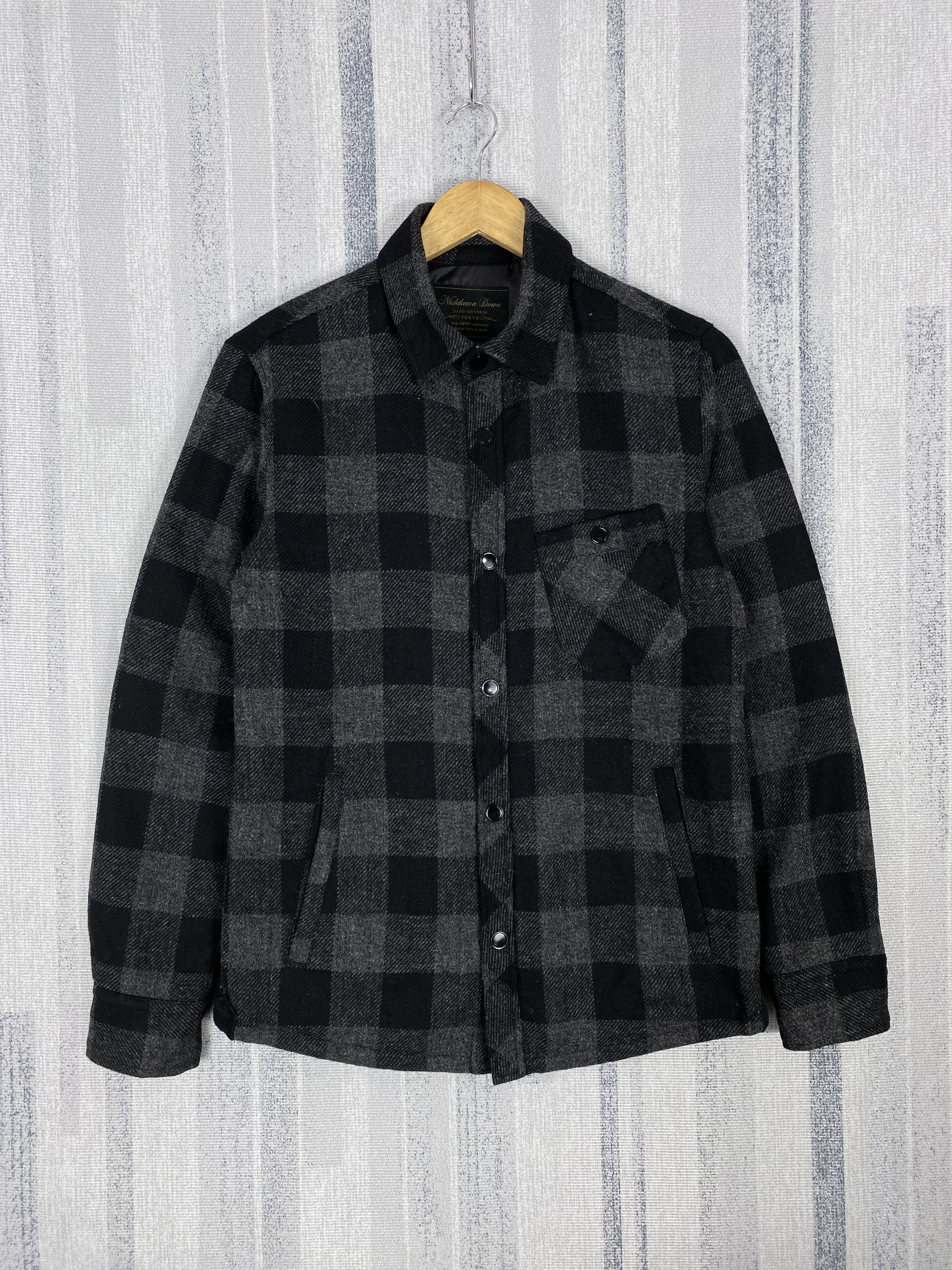 Japanese Brand × Lumberjack × Vintage Vintage Japanese Brand Flannel Checked Jacket K0168 Size US S / EU 44-46 / 1 - 1 Thumbnail