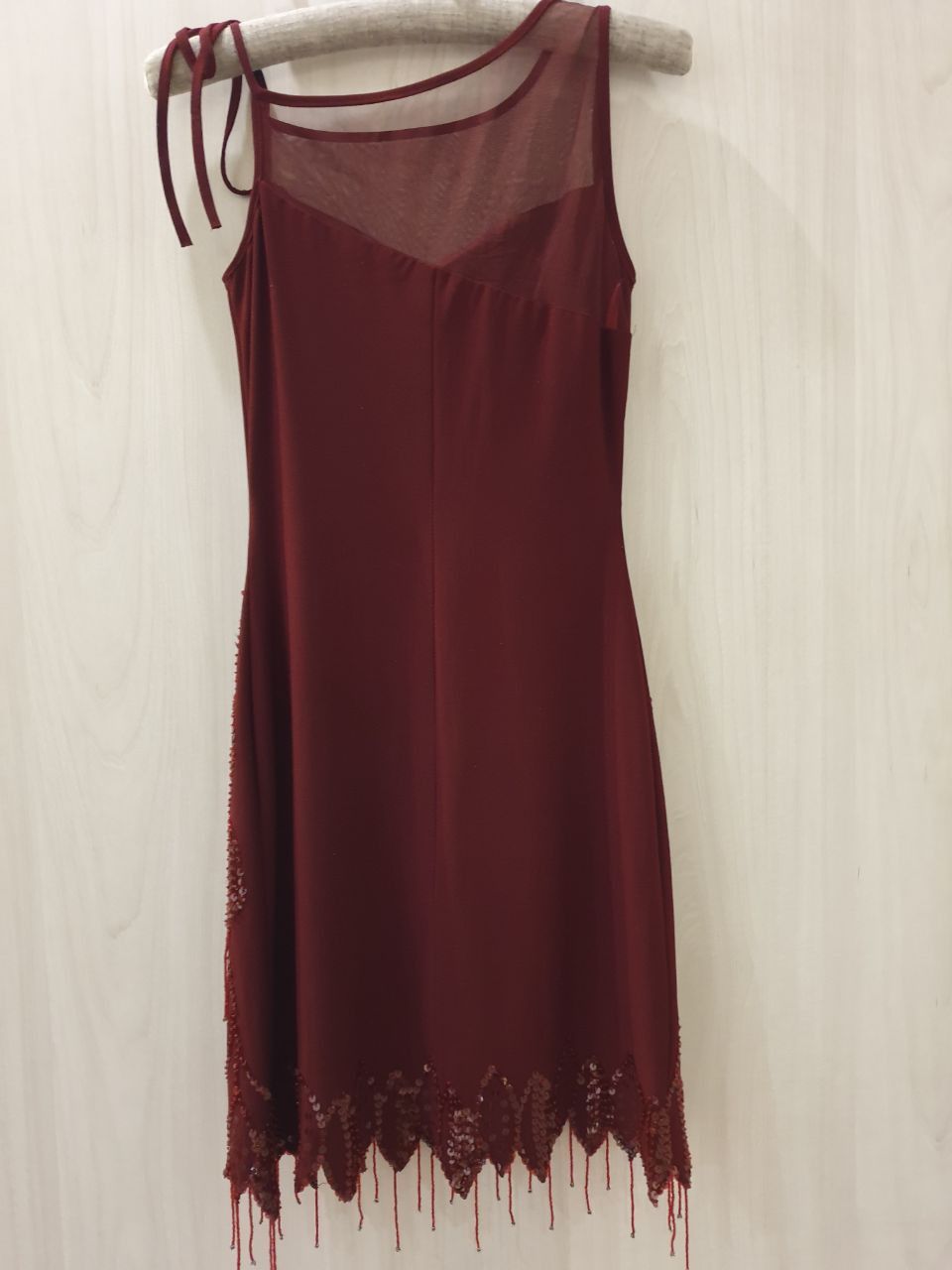 Other Sequin Mini Dress Burgundy Color sz XS Size XS / US 0-2 / IT 36-38 - 2 Thumbnail