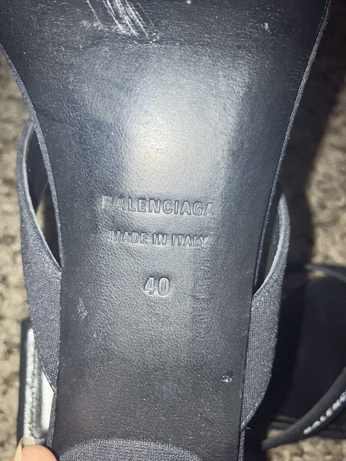 Balenciaga BALENCIAGA LOGO SANDALS LEATHER AND SUEDE 40 Size US 10 / IT 40 - 10 Thumbnail