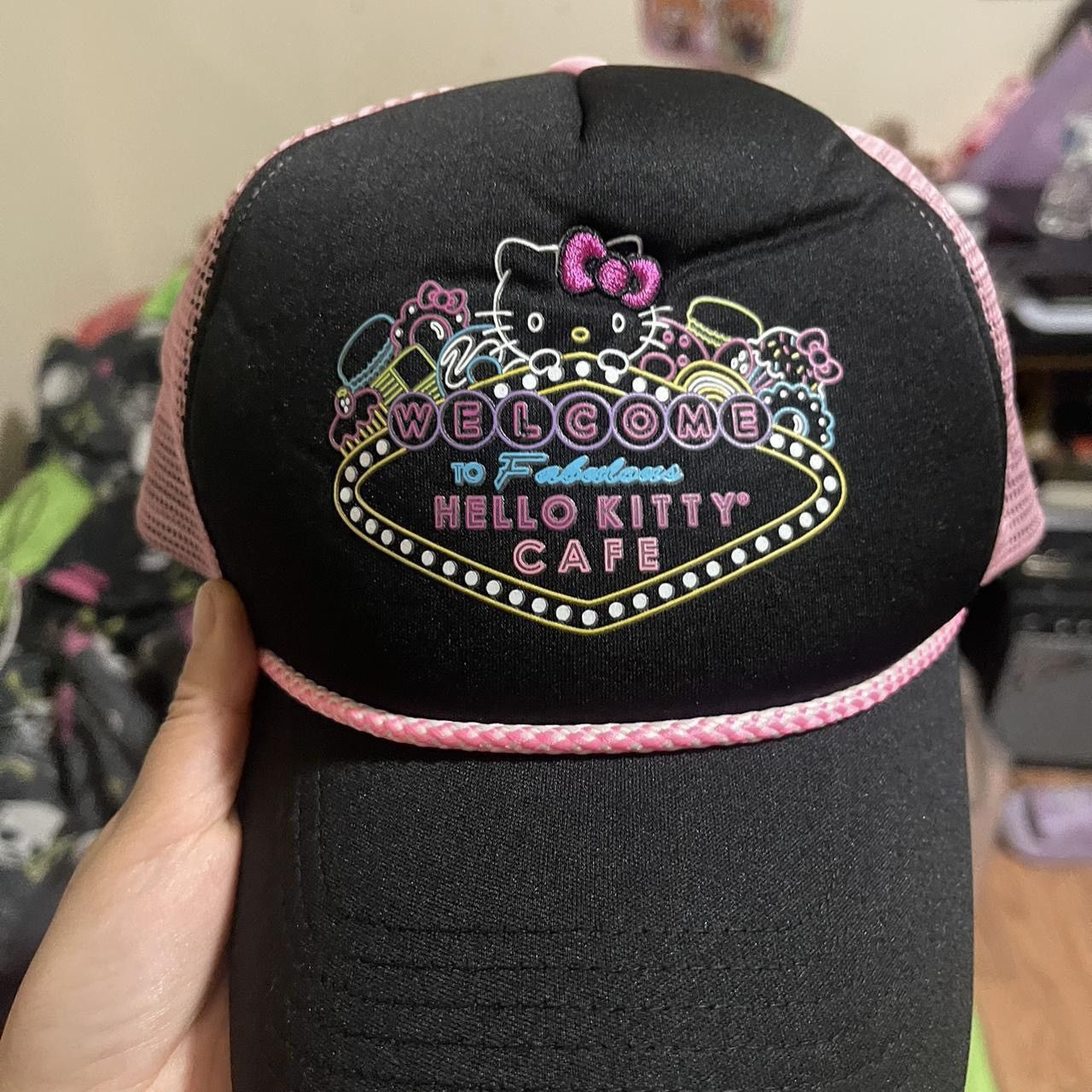 Japanese Brand Hello Kitty Las Vegas Trucker Hat Size ONE SIZE - 1 Thumbnail