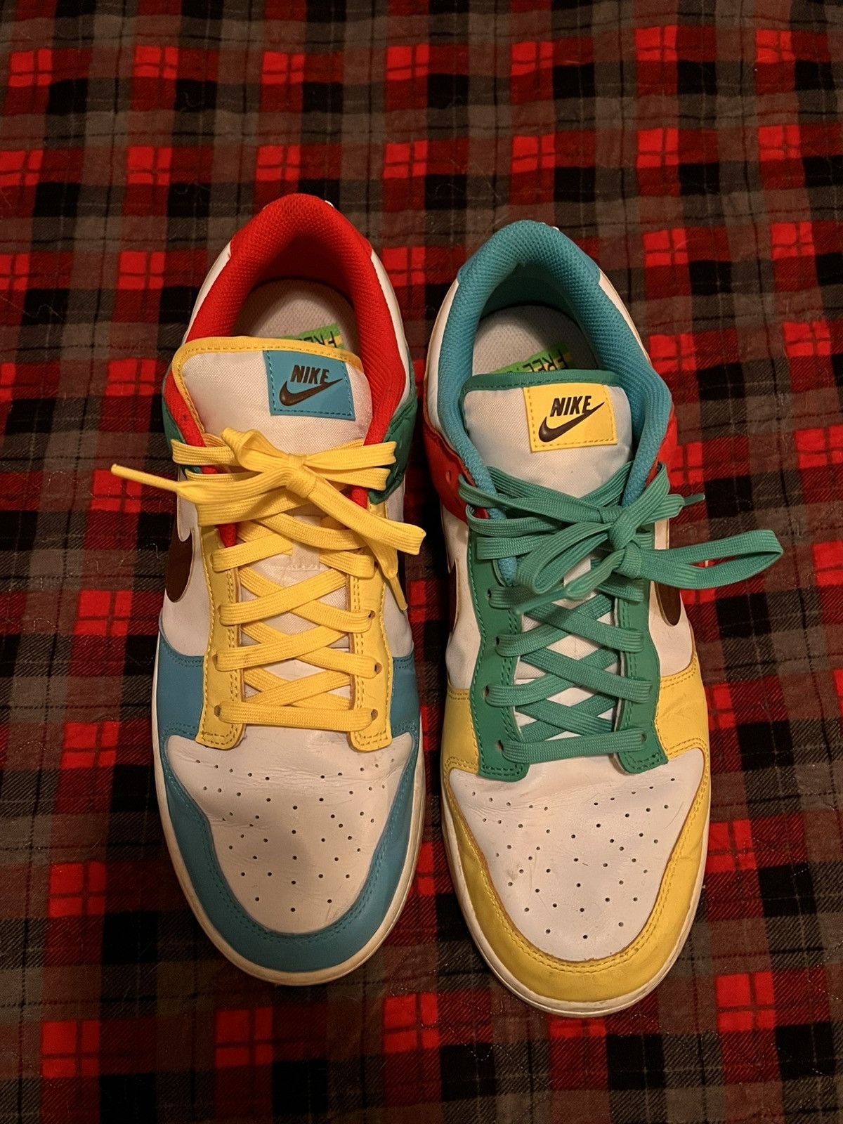 Nike 2021 Nike Dunk Low SE ‘free 99’ -white Size US 12 / EU 45 - 3 Thumbnail