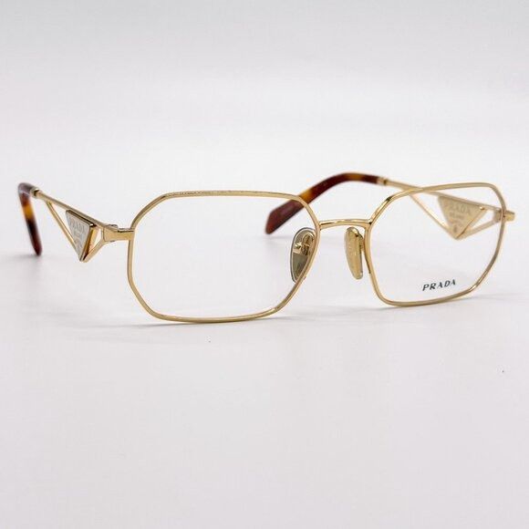 Prada NEW PRADA EYEGLASSES PRA53V 5AK1O1, PR A53V 5AK1O1 GOLD Size ONE SIZE - 4 Thumbnail