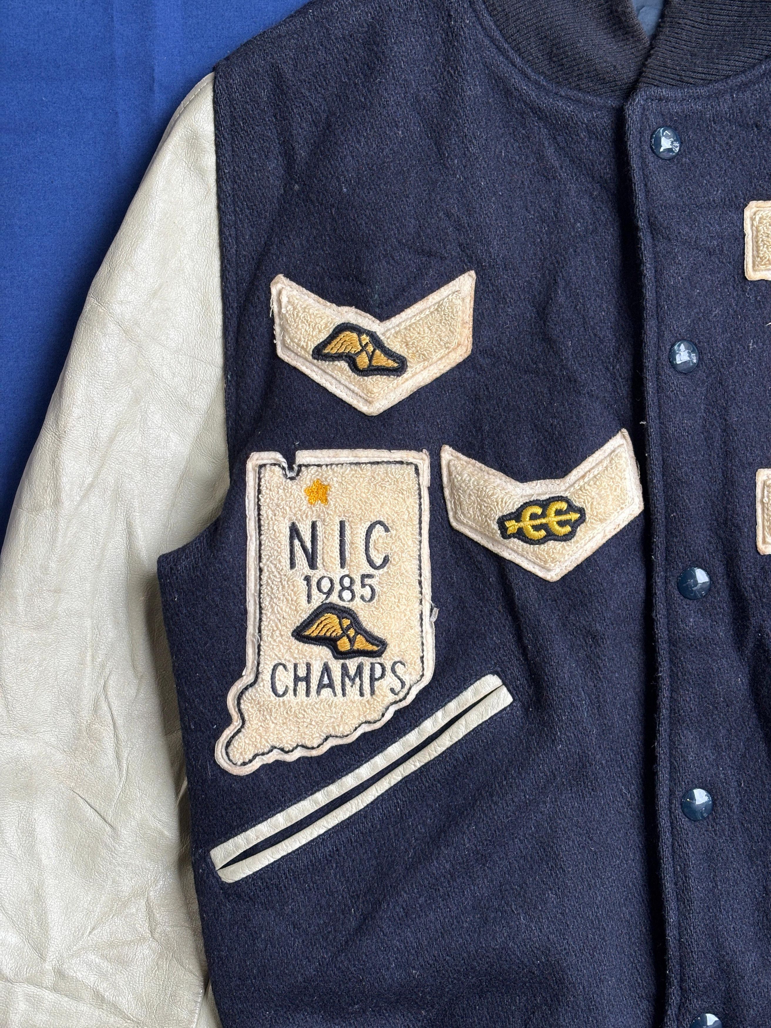 Vintage Vintage champs NIC 1985 varsity jacket letter man Size US M / EU 48-50 / 2 - 1 Thumbnail