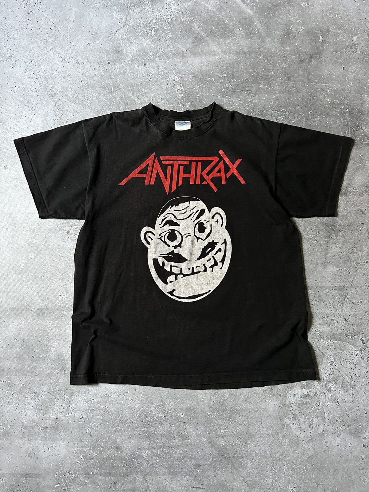 Band Tees × Vintage Vintage Anthrax ‘Metal Thrashing Mad’ Band T-Shirt Size US M / EU 48-50 / 2 - 1 Thumbnail
