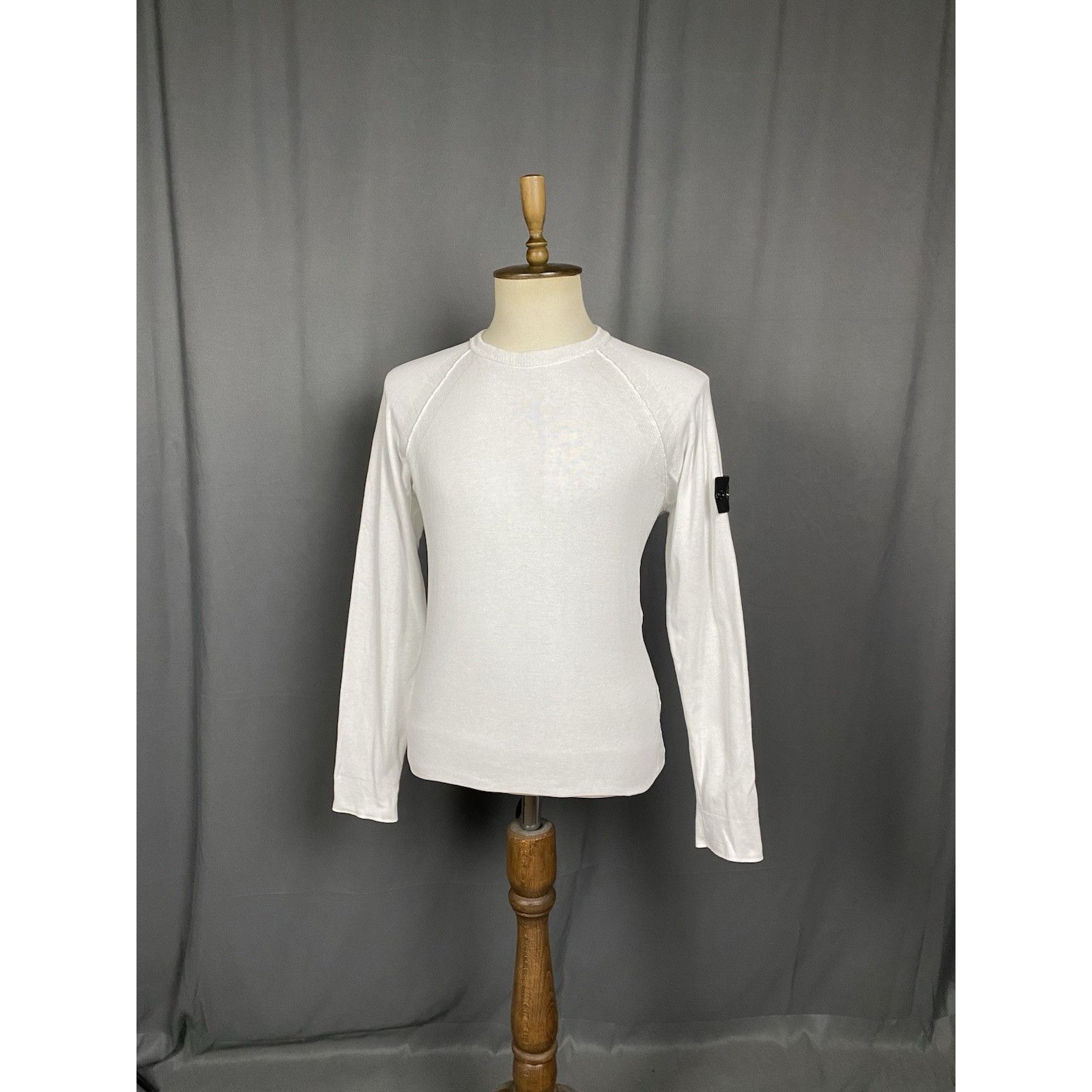 Stone Island Stone Island Men's Beige White Crewneck Sweater Size L Size US L / EU 52-54 / 3 - 3 Thumbnail