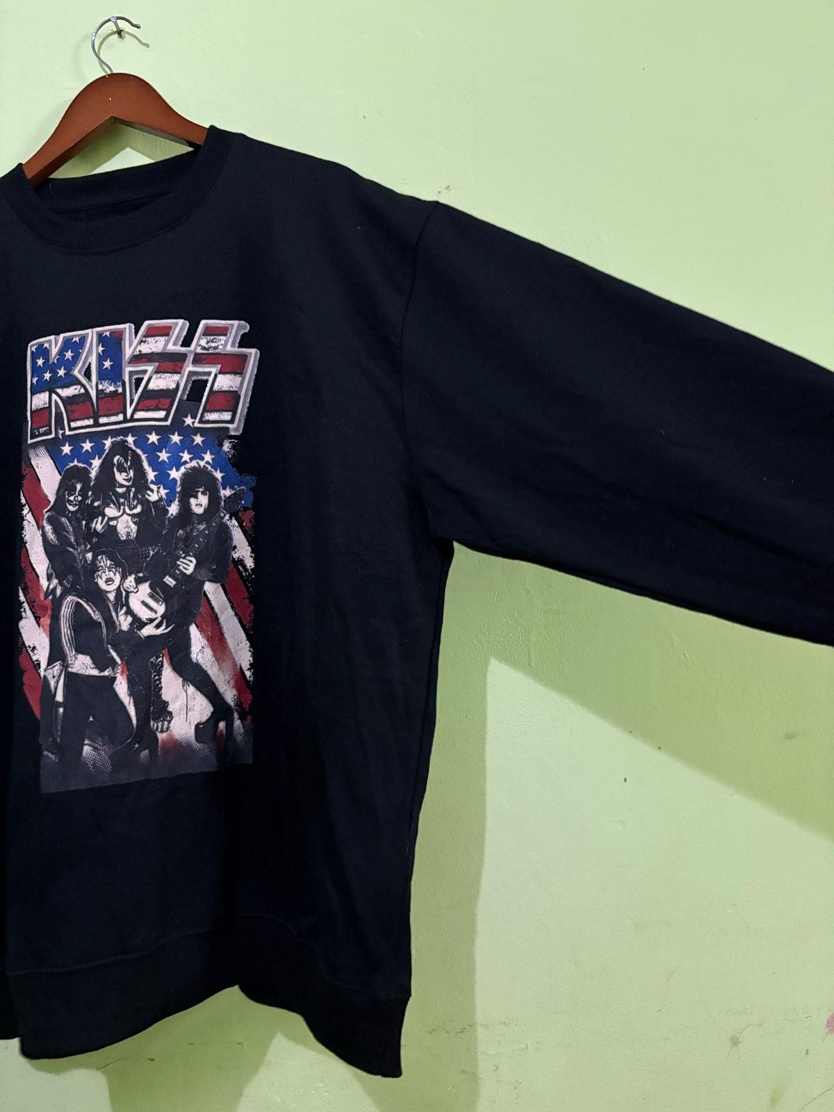 KISS Kiss band Sweatshirt American Flag Design Size US L / EU 52-54 / 3 - 3 Thumbnail