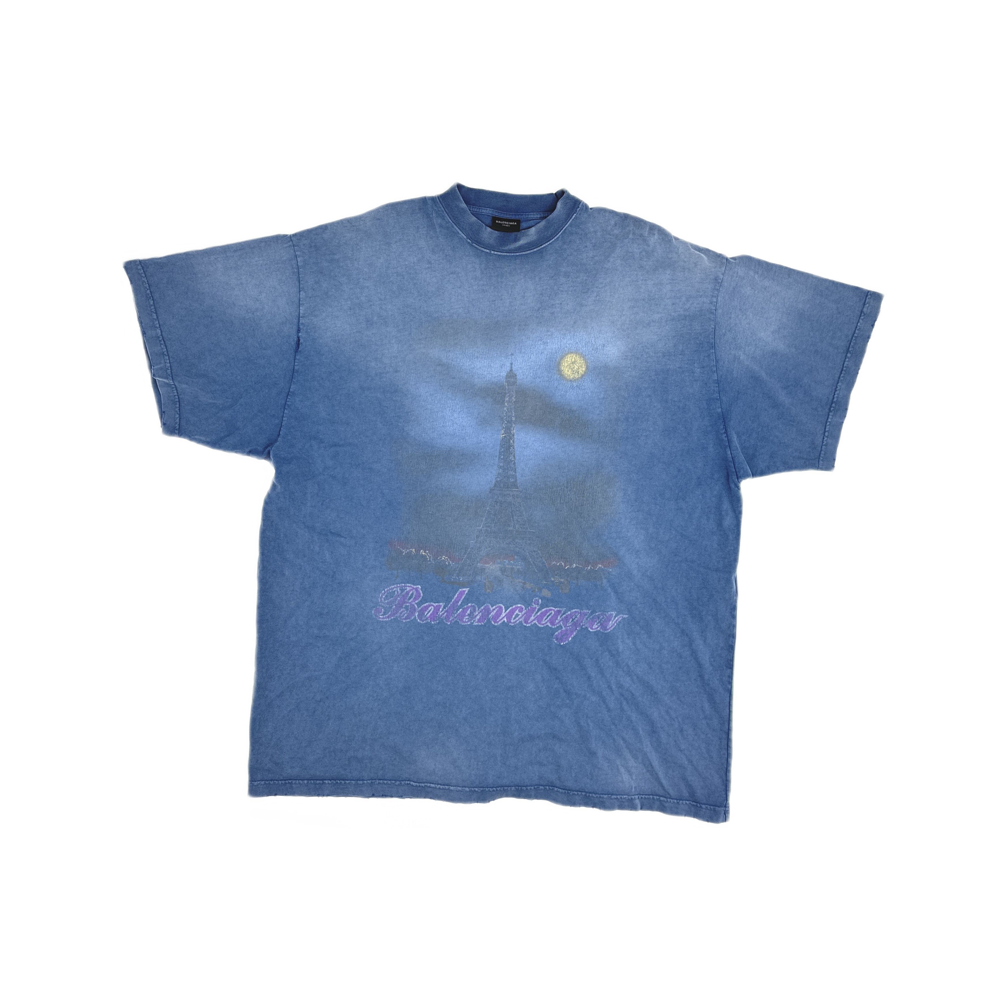 Balenciaga Balenciaga Eiffel Tower Graphic T-Shirt Size XL Size US XL / EU 56 / 4 - 1 Thumbnail