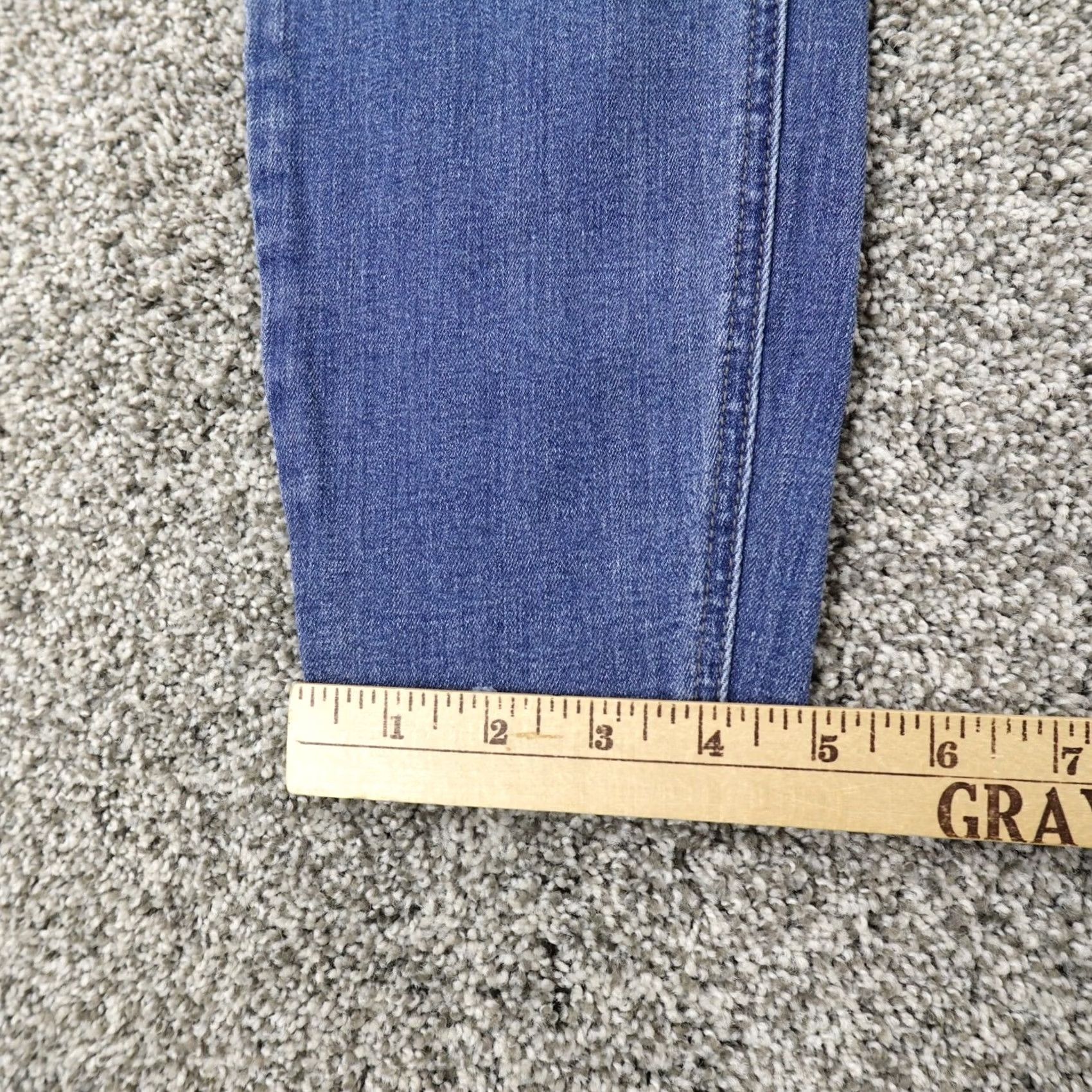Pistola Pistola Jeans Womens 29 Dark Blue Denim Pants Skinny Faded Stretch Anthropologie jeans Women Regular 5-Pocket Blue Denim Slim Fit 26in Inseam Size 29" - 2 Thumbnail