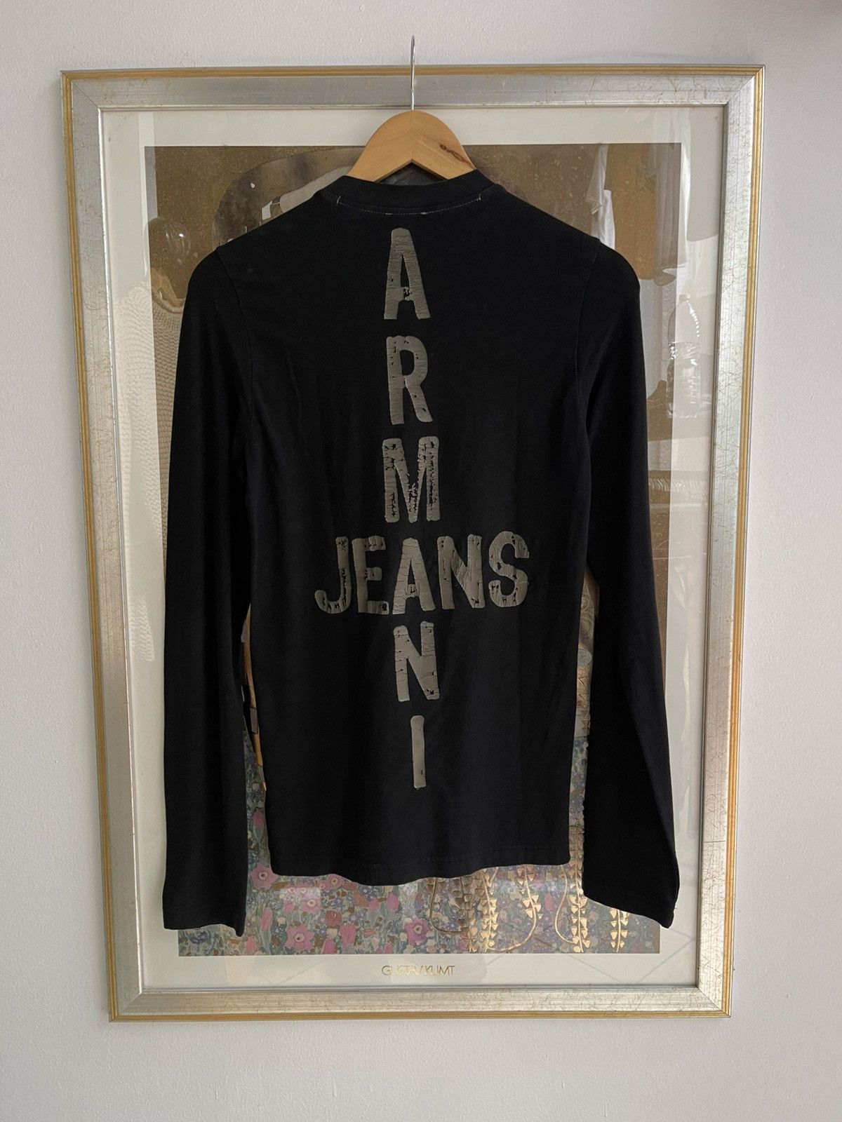 Giorgio Armani Vintage Armani Jeans Long Sleeve Crossword Shirt Size US S / EU 44-46 / 1 - 2 Thumbnail