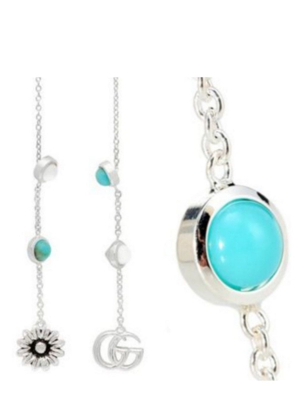 Gucci Gucci Interlocking G Flower Pearl Drop Earrings Women Silver Size ONE SIZE - 7 Thumbnail