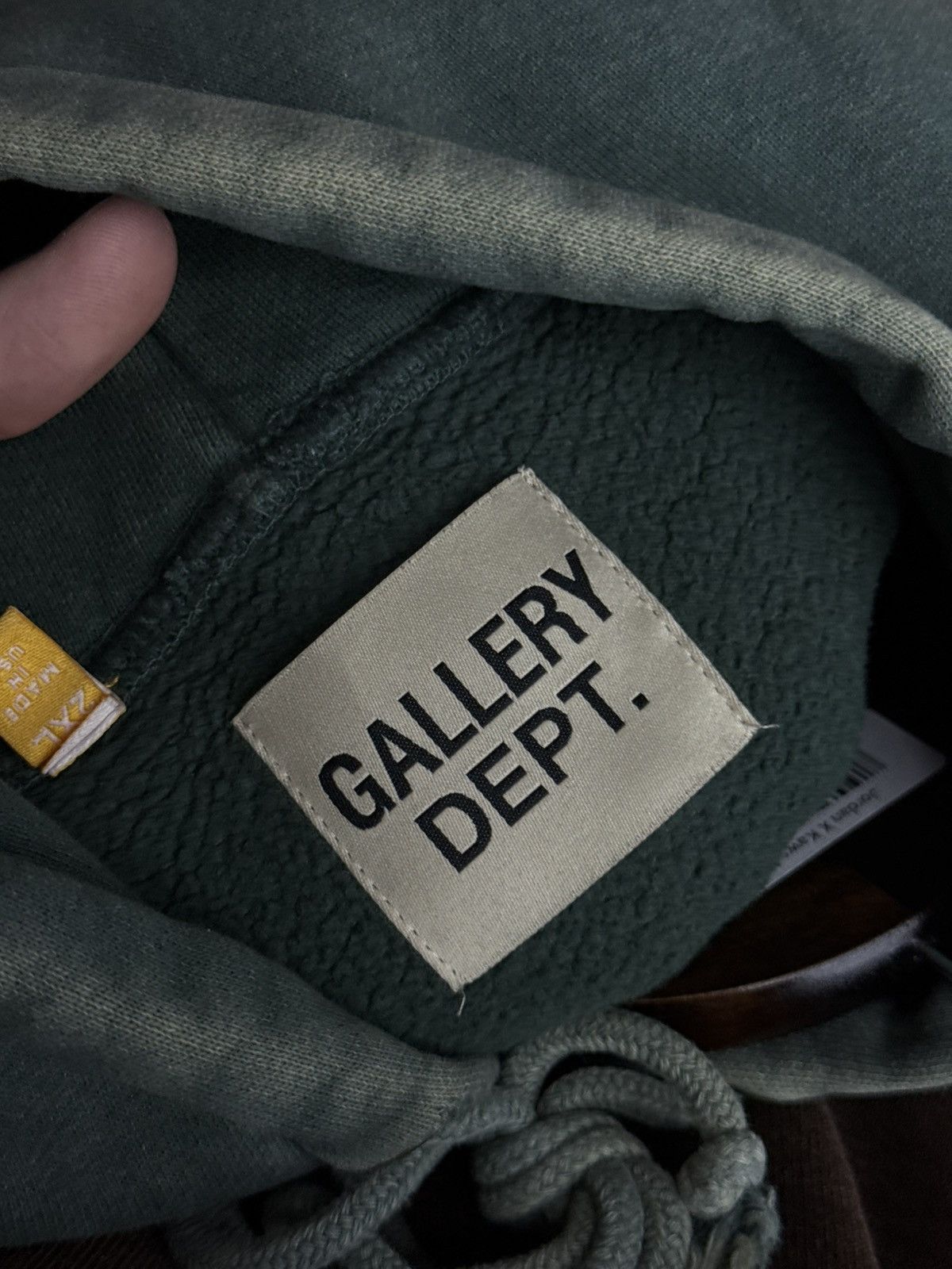Gallery Dept. Gallery Dept Paint Splatter Sweatshirt Hoodie Size XXL Green Size US XXL / EU 58 / 5 - 14 Thumbnail