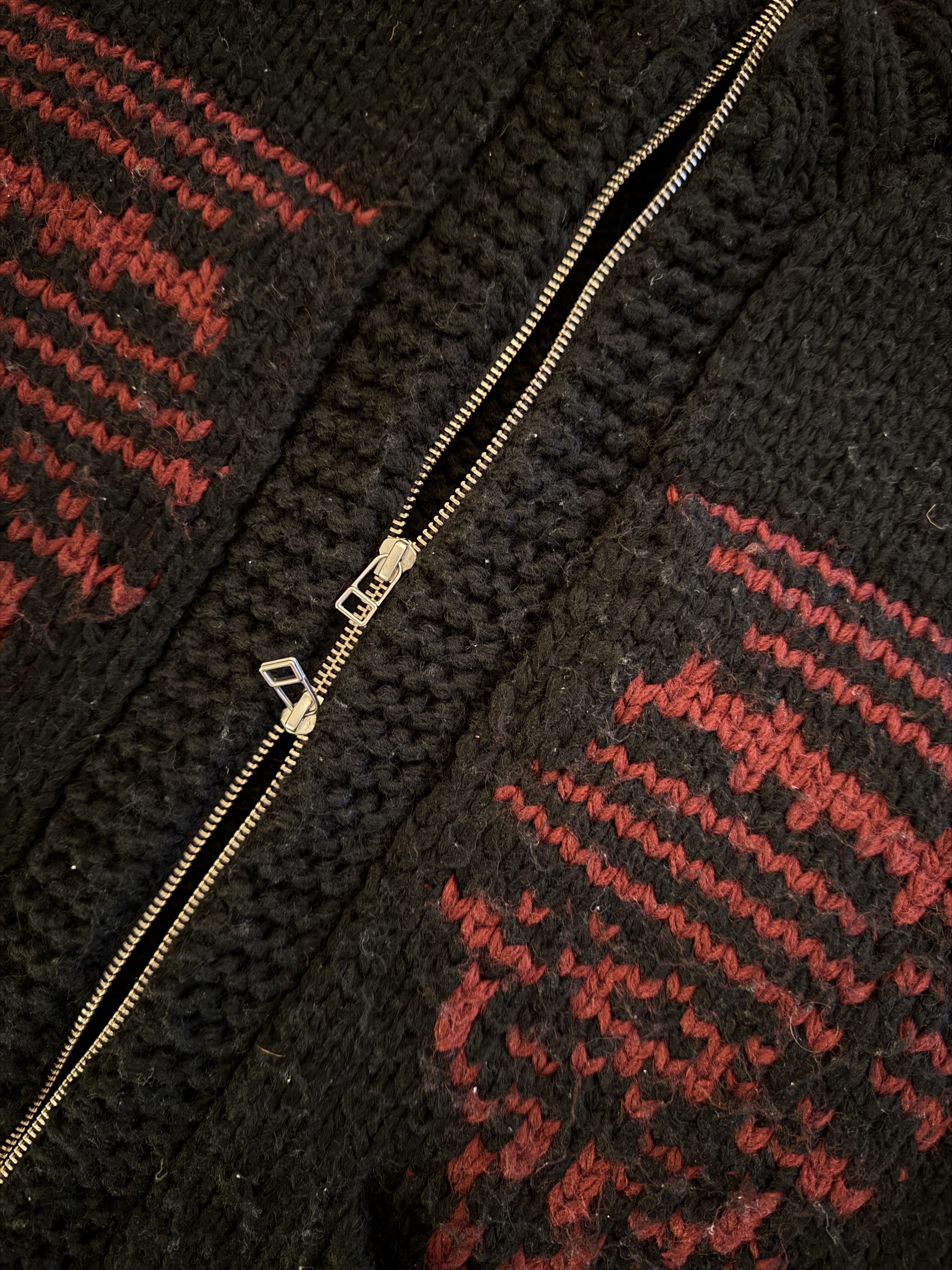 Fugazi Fugazi Medallion Zip Knit Black Size US M / EU 48-50 / 2 - 4 Thumbnail