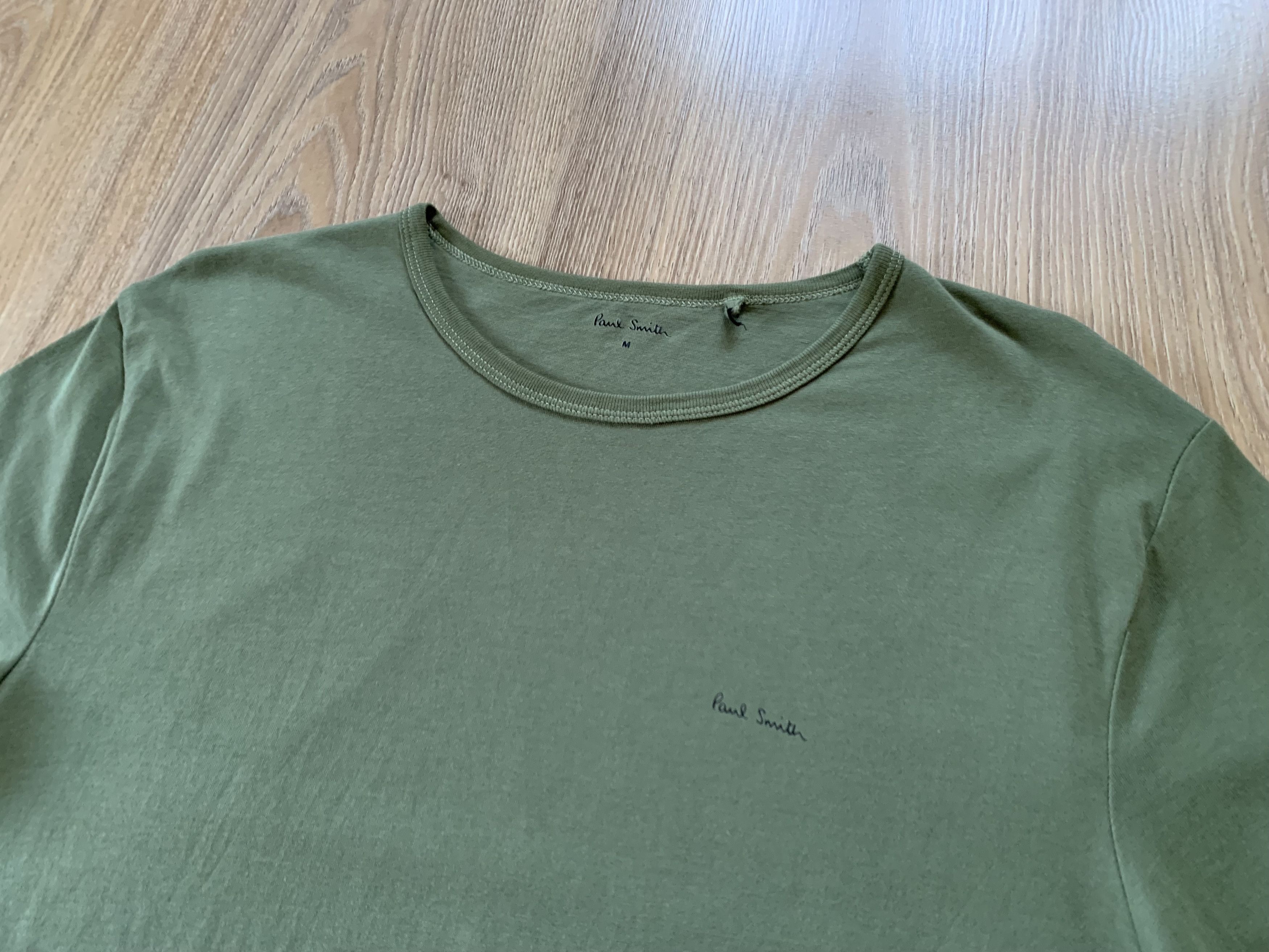 Designer × Paul Smith Paul Smith Khaki Cotton Basic T Shirt Size US M / EU 48-50 / 2 - 4 Thumbnail