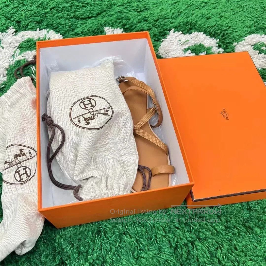 Hermes Hermes Roman Strappy Sandals. Size US 7 / IT 37 - 8 Thumbnail