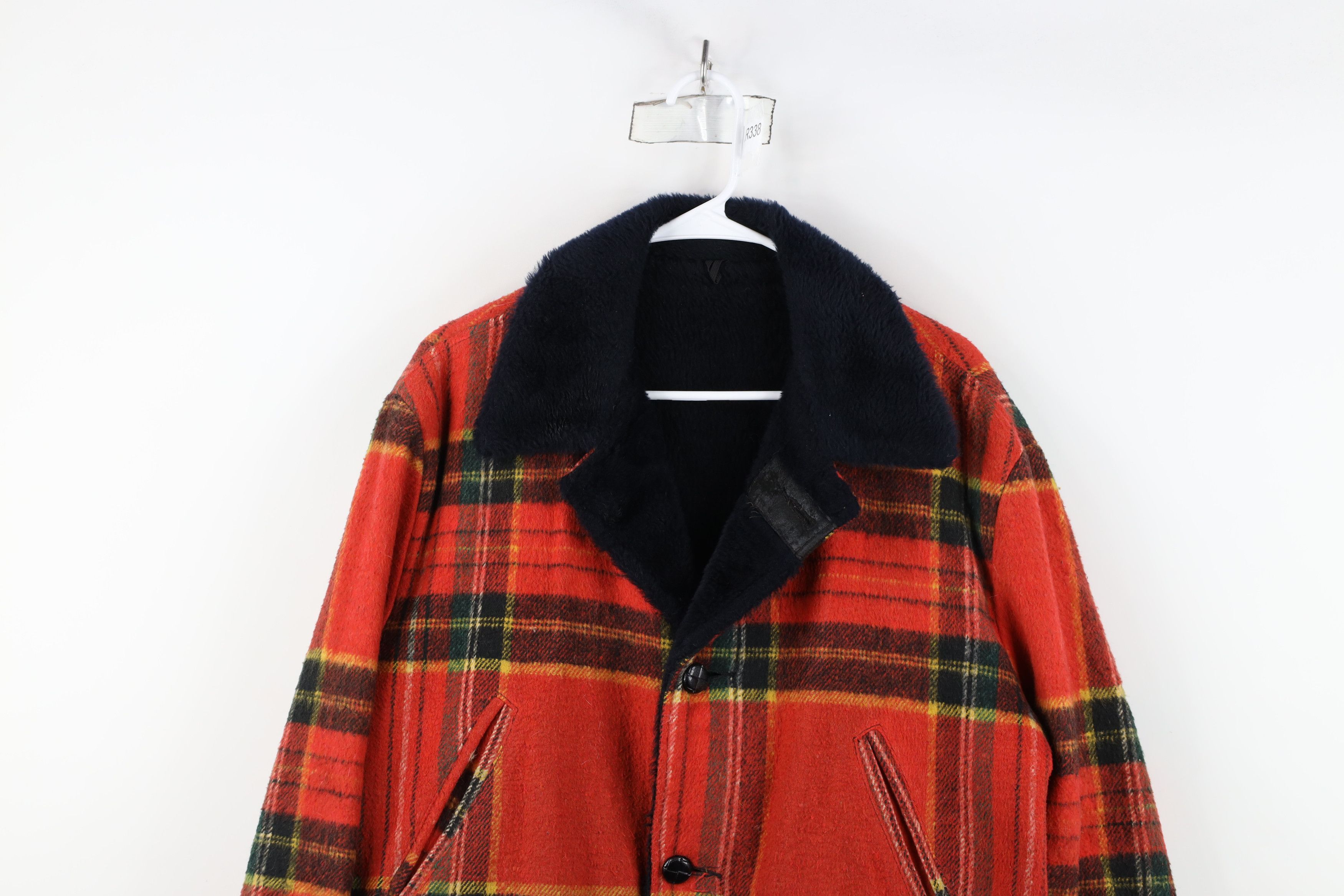 Vintage Vintage 70s Streetwear Fleece Lined Wool Button Jacket USA Size US L / EU 52-54 / 3 - 2 Thumbnail