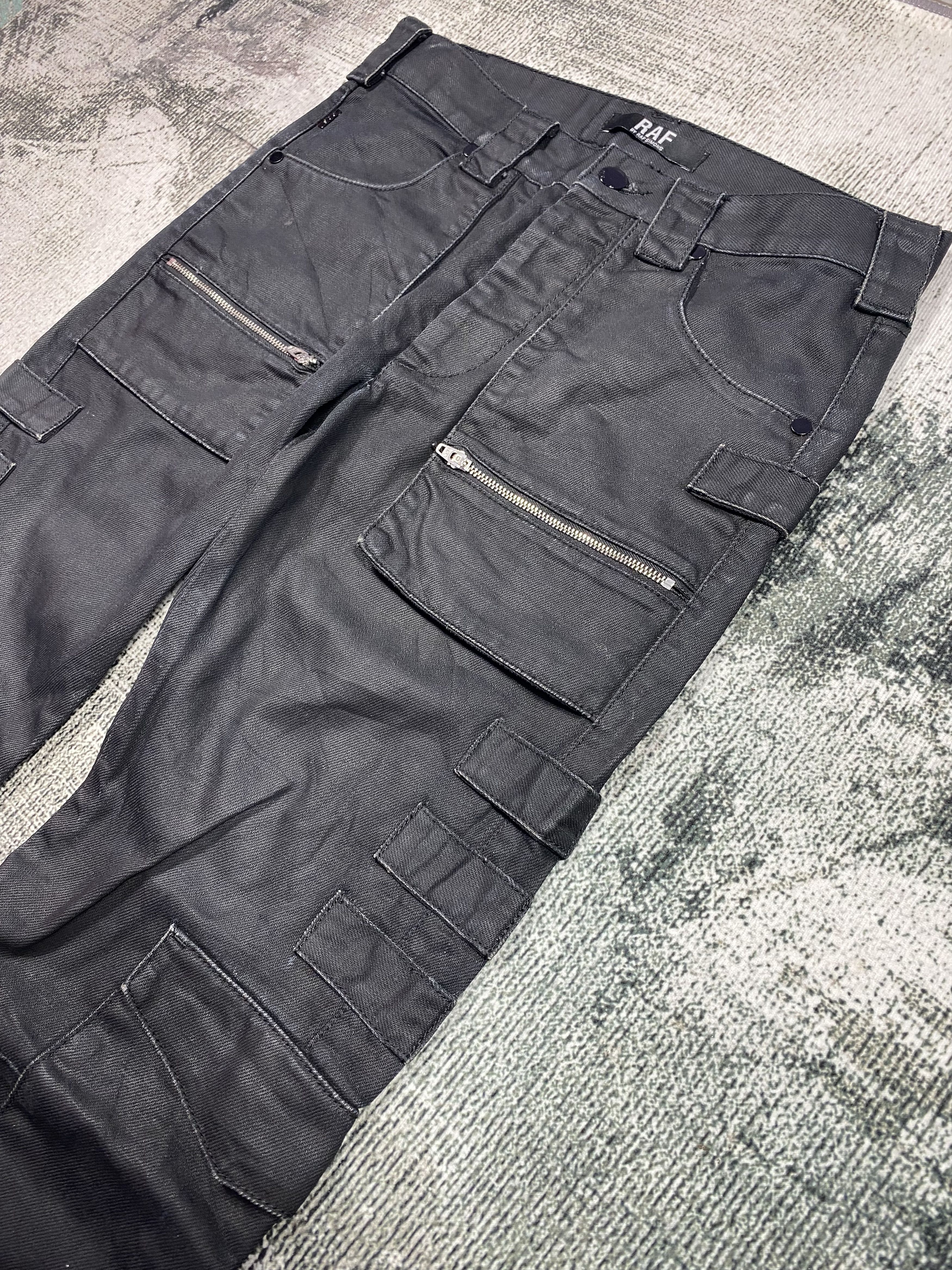 Raf by Raf Simons GRAIL🔥RAF by Raf Simons Utility Black Cargos Size US 29 - 4 Thumbnail