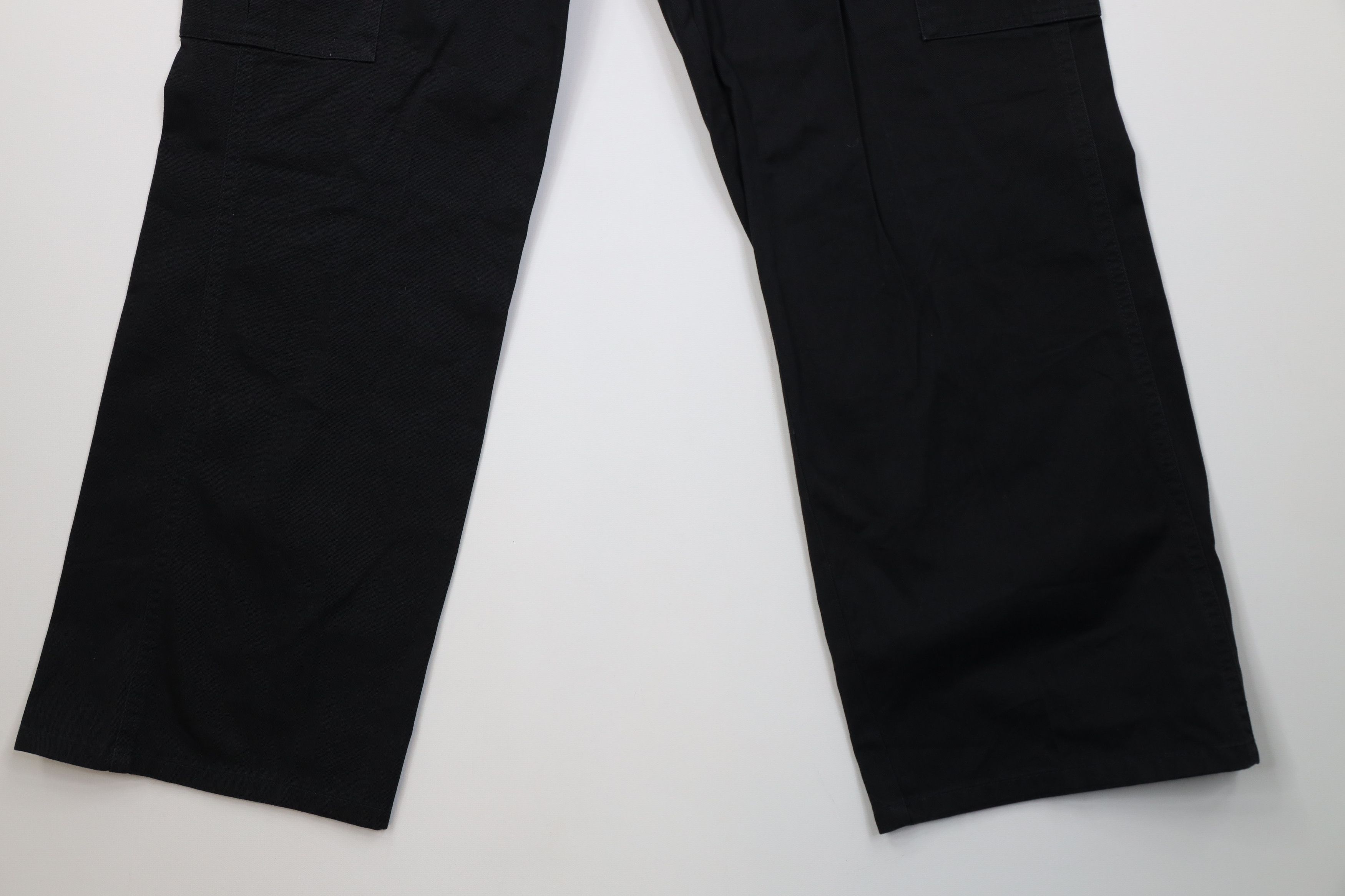 Deadstock Vintage Y2K Dickies Fit Wide Leg Cargo Pants Black