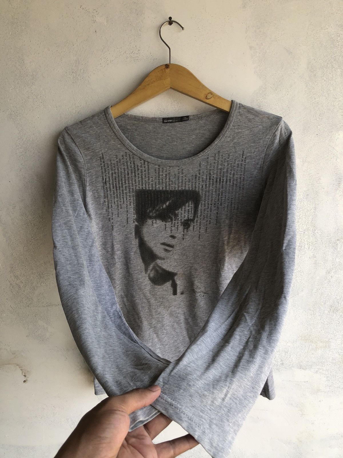 If Six Was Nine Japanese Gothic Poem Semir LongSleeve Hysteric Style Size US XL / EU 56 / 4 - 2 Thumbnail