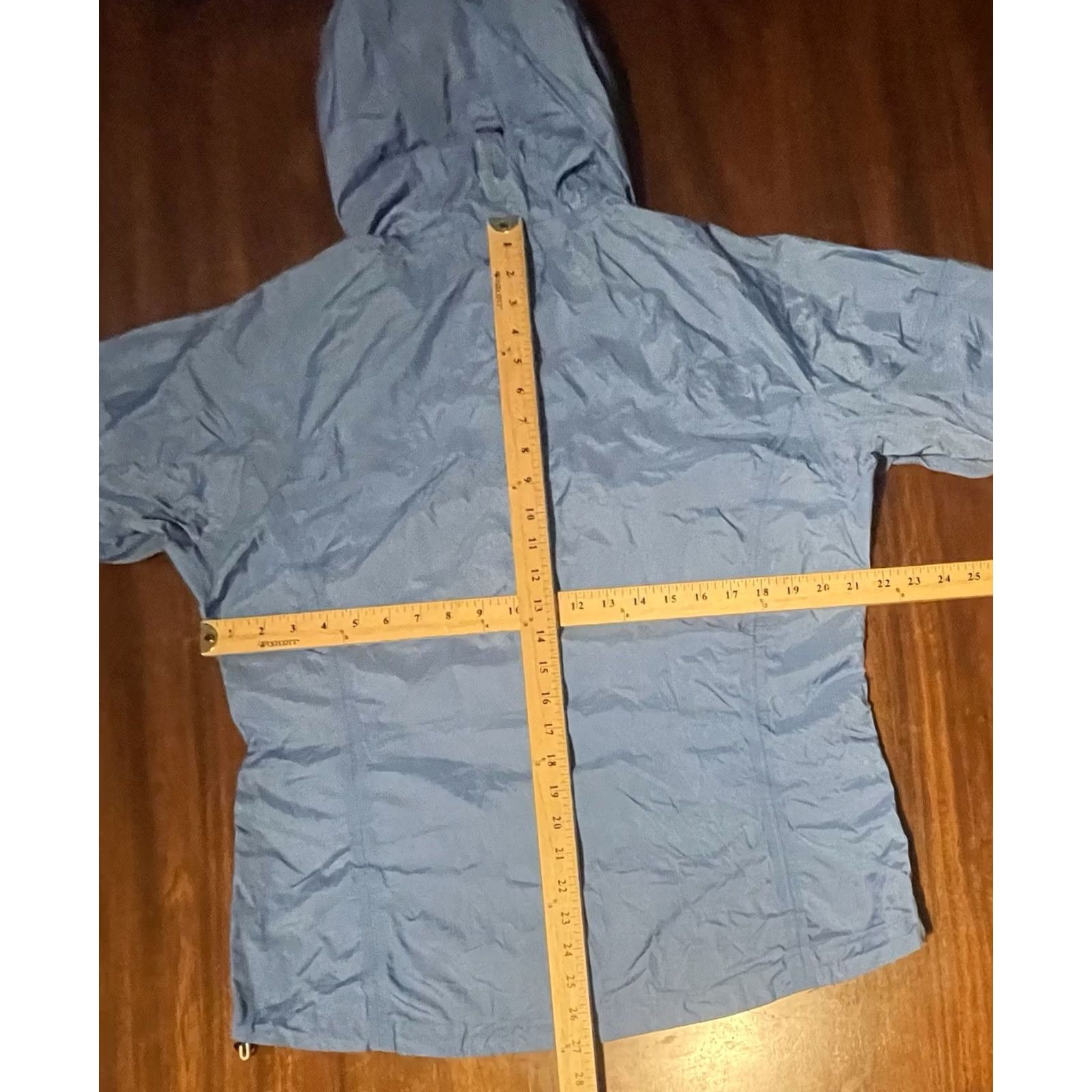 Marmot Marmot Windbreaker Jacket Women’s Large Blue Full Zip Hooded PU Lined Water Resistant NNVML Size L / US 10 / IT 46 - 6 Thumbnail