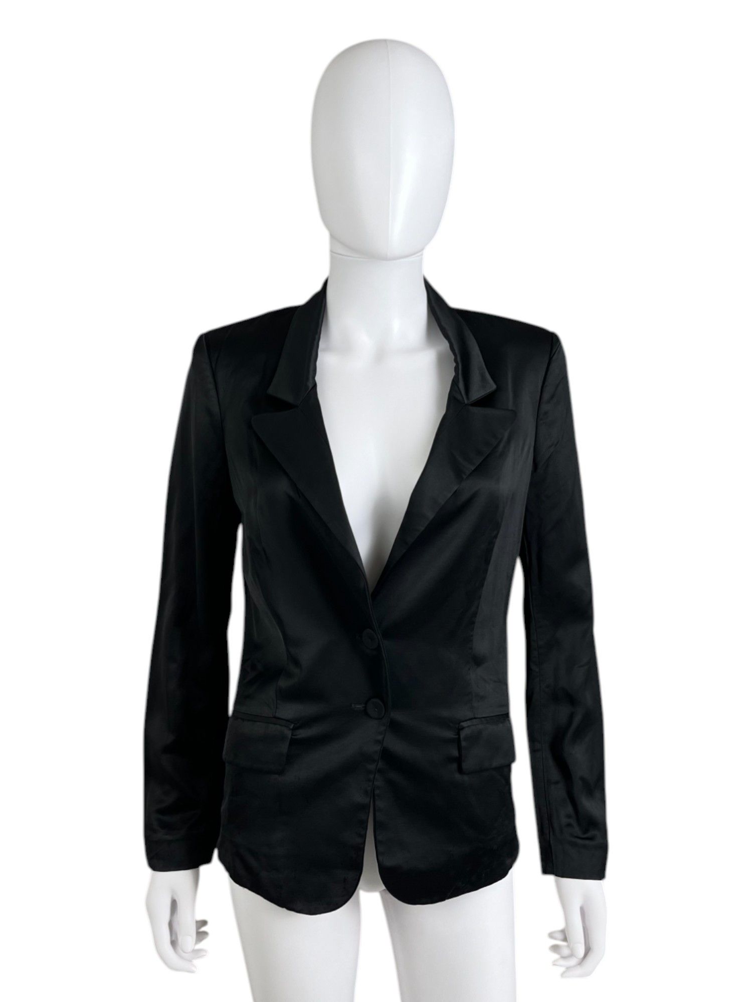 Balenciaga by Nicolas Ghesquière S/S 2006 Black Viscosa Blazer Size M / US 6-8 / IT 42-44 - 1 Thumbnail