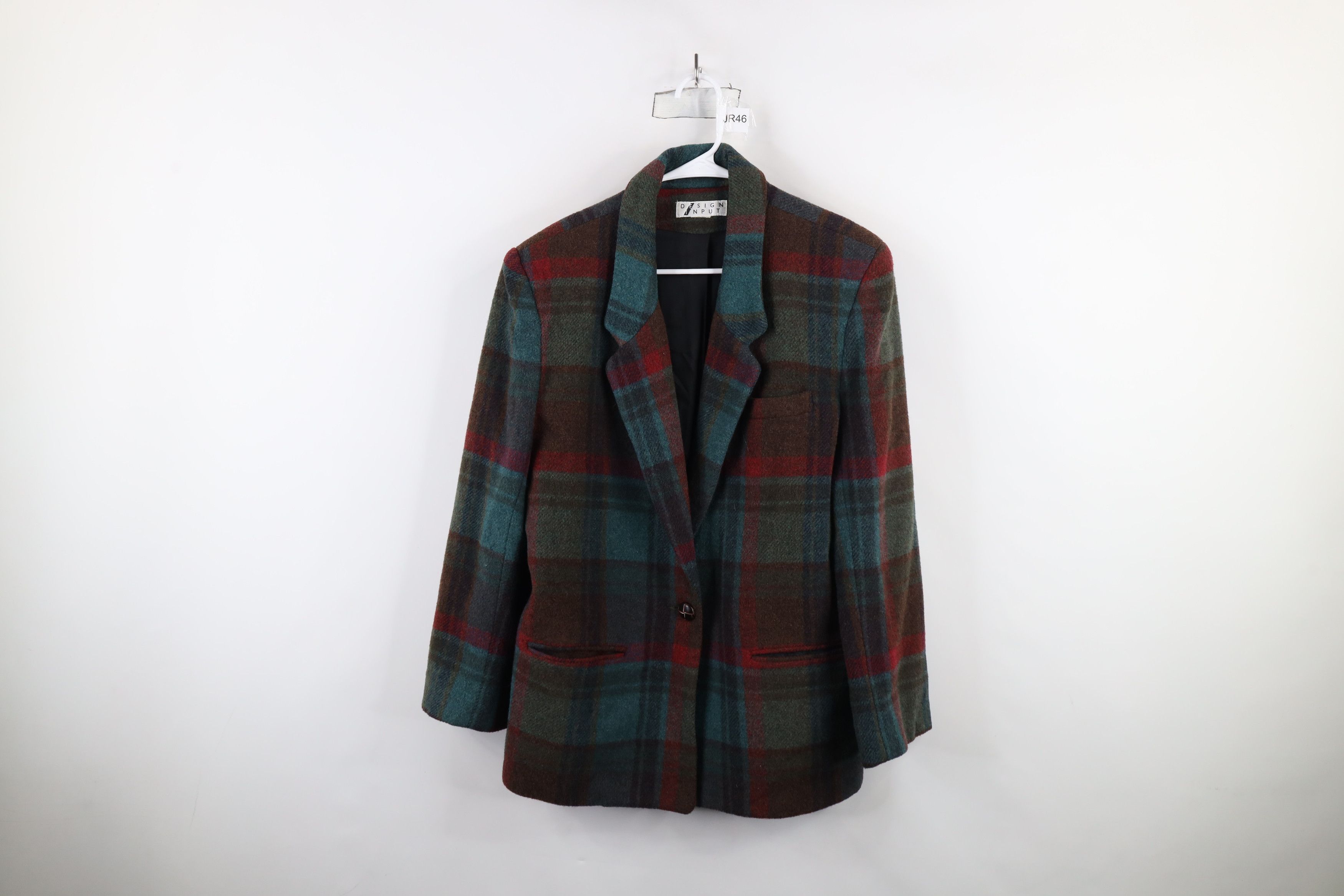 Vintage Vintage 90s Streetwear One Button Blazer Suit Jacket Plaid Size XXL / US 16-18 / IT 52-54 - 1 Thumbnail