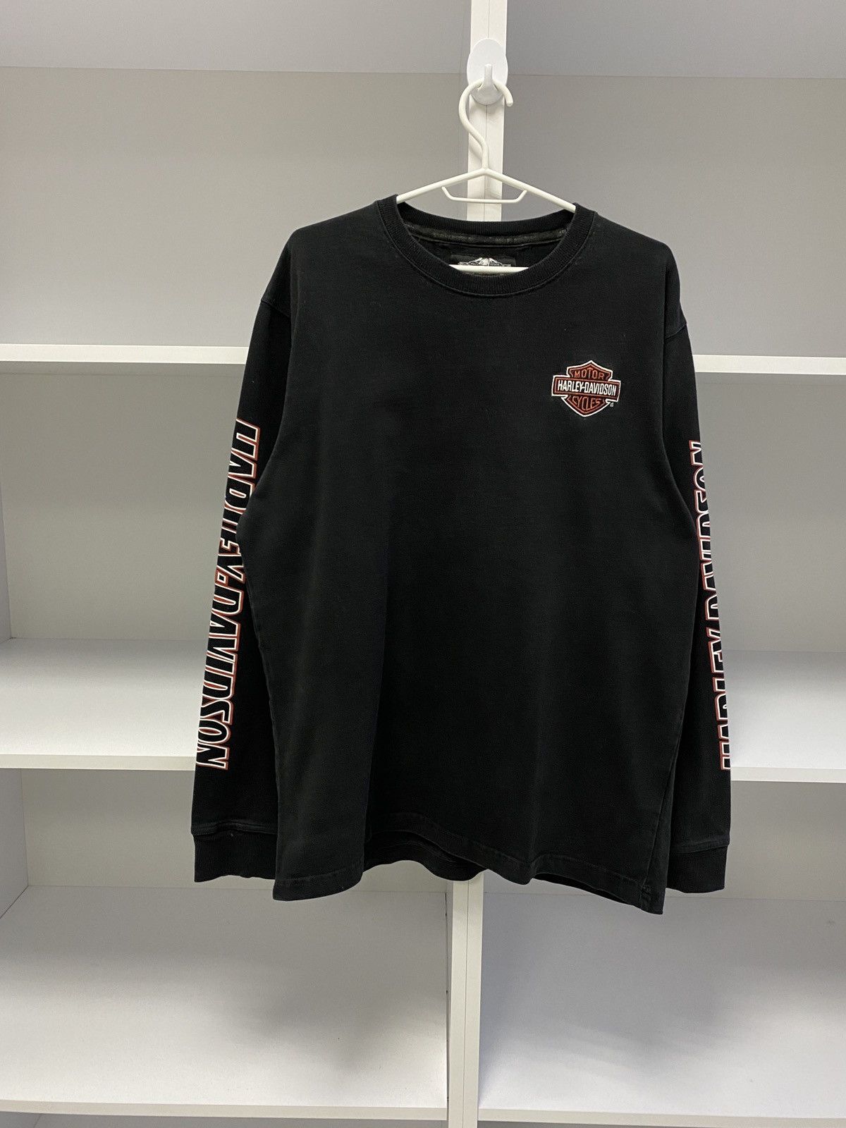 Harley Davidson × Vintage Vintage Harley Davidson Long Sleeve sweatshirt Size US L / EU 52-54 / 3 - 3 Thumbnail