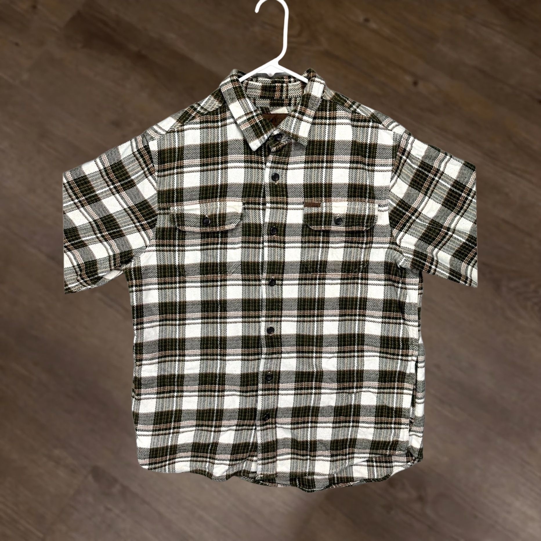 Orvis Orvis Shirt Adult Medium Green Plaid Flannel Button Up Shacket Jacket Pocket Men Size US M / EU 48-50 / 2 - 1 Thumbnail