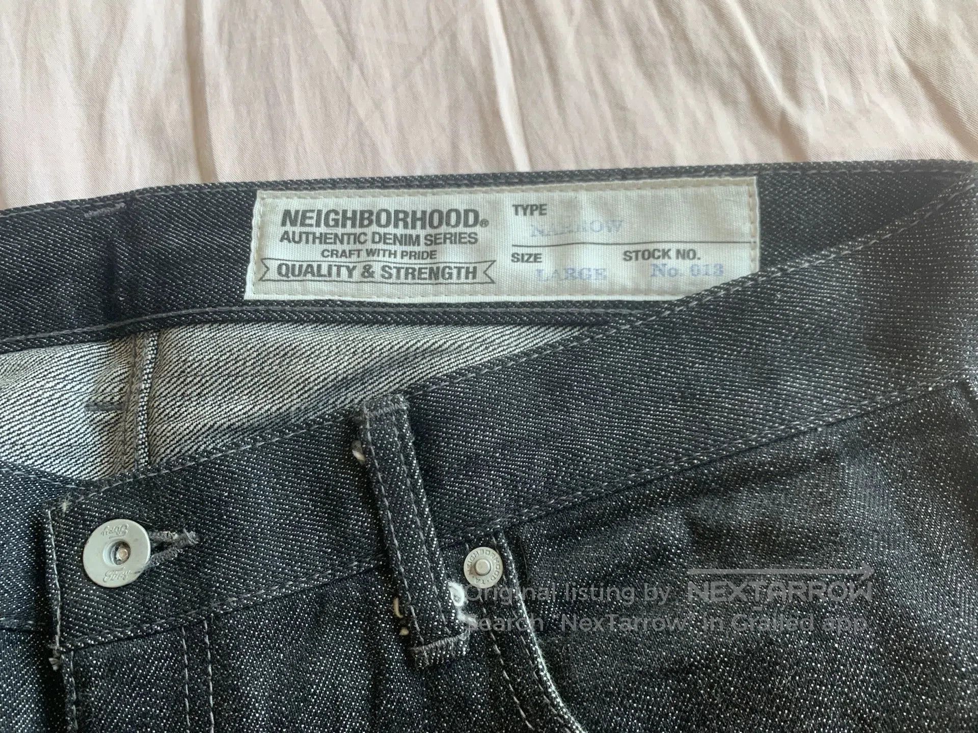 Neighborhood Neighborhood Black Denim Narrow Pants. Size US 34 / EU 50 - 3 Thumbnail
