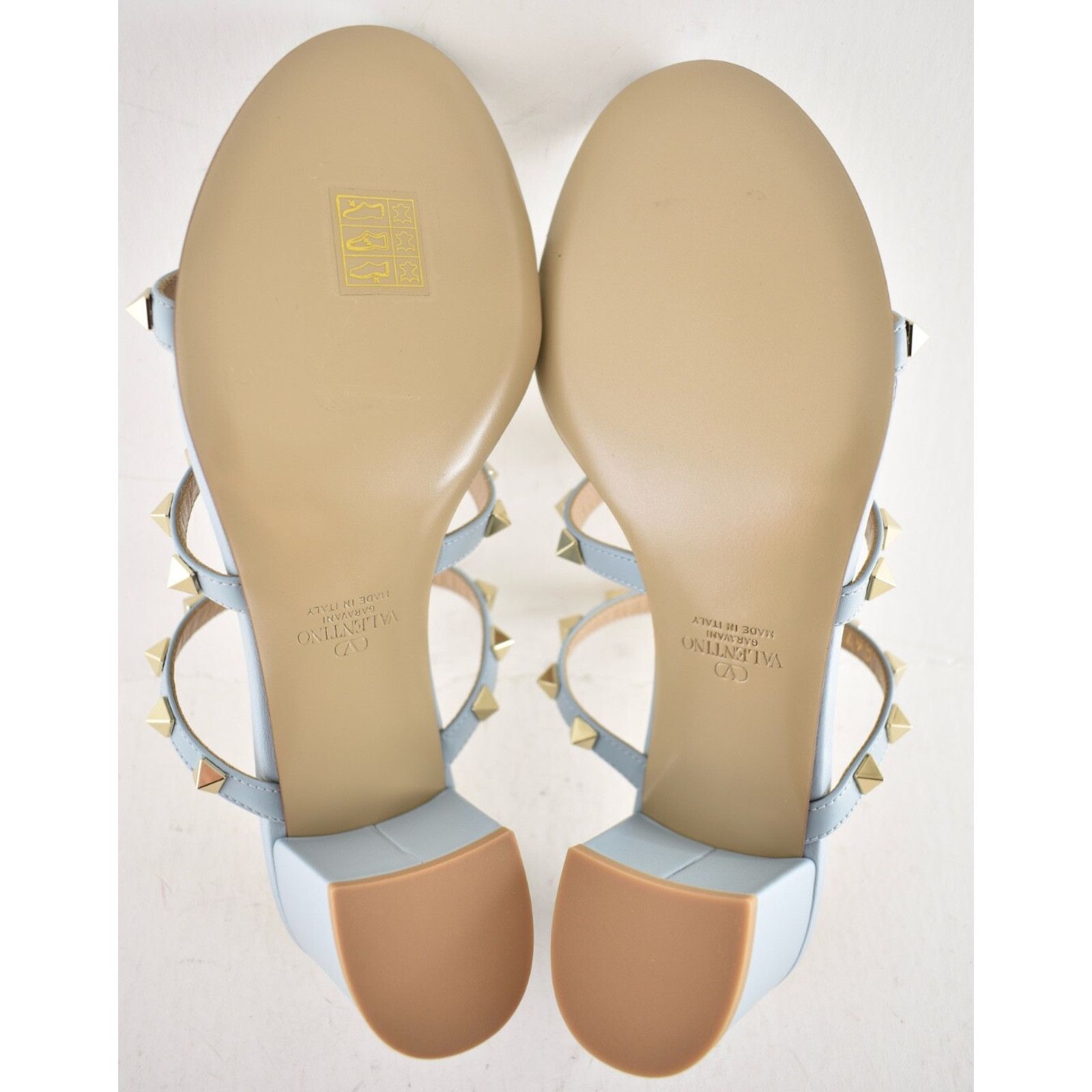 Valentino Valentino Rockstud City Slide 60mm Mule Blue Caged Sandal Size US 11 / IT 41 - 17 Thumbnail