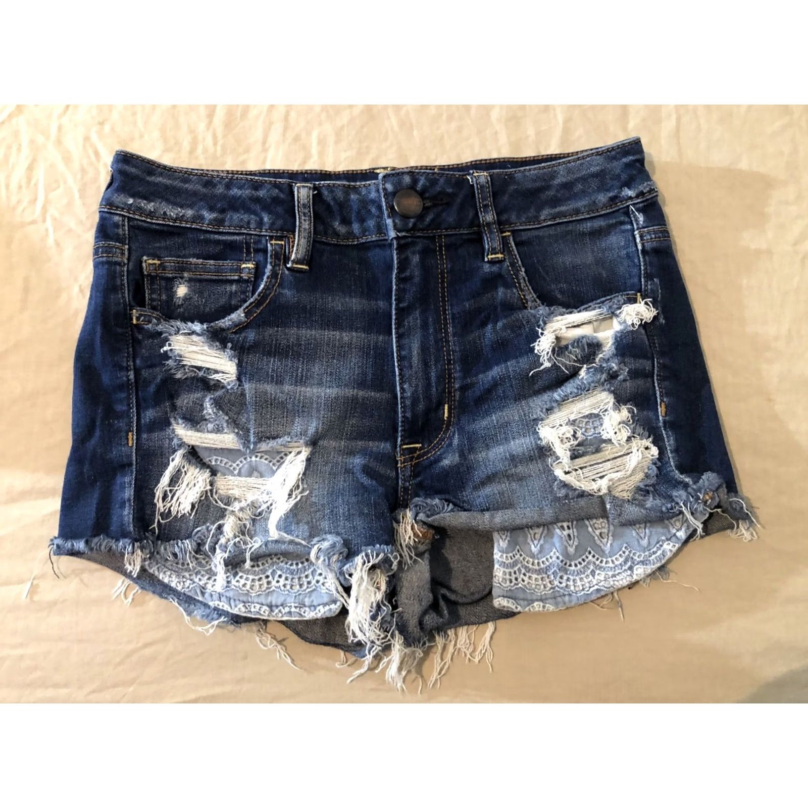 American Eagle Outfitters Womens American Eagle Outfitter Denim Shorts 8 Jean Blue Size 30" / US 8 / IT 44 - 2 Thumbnail