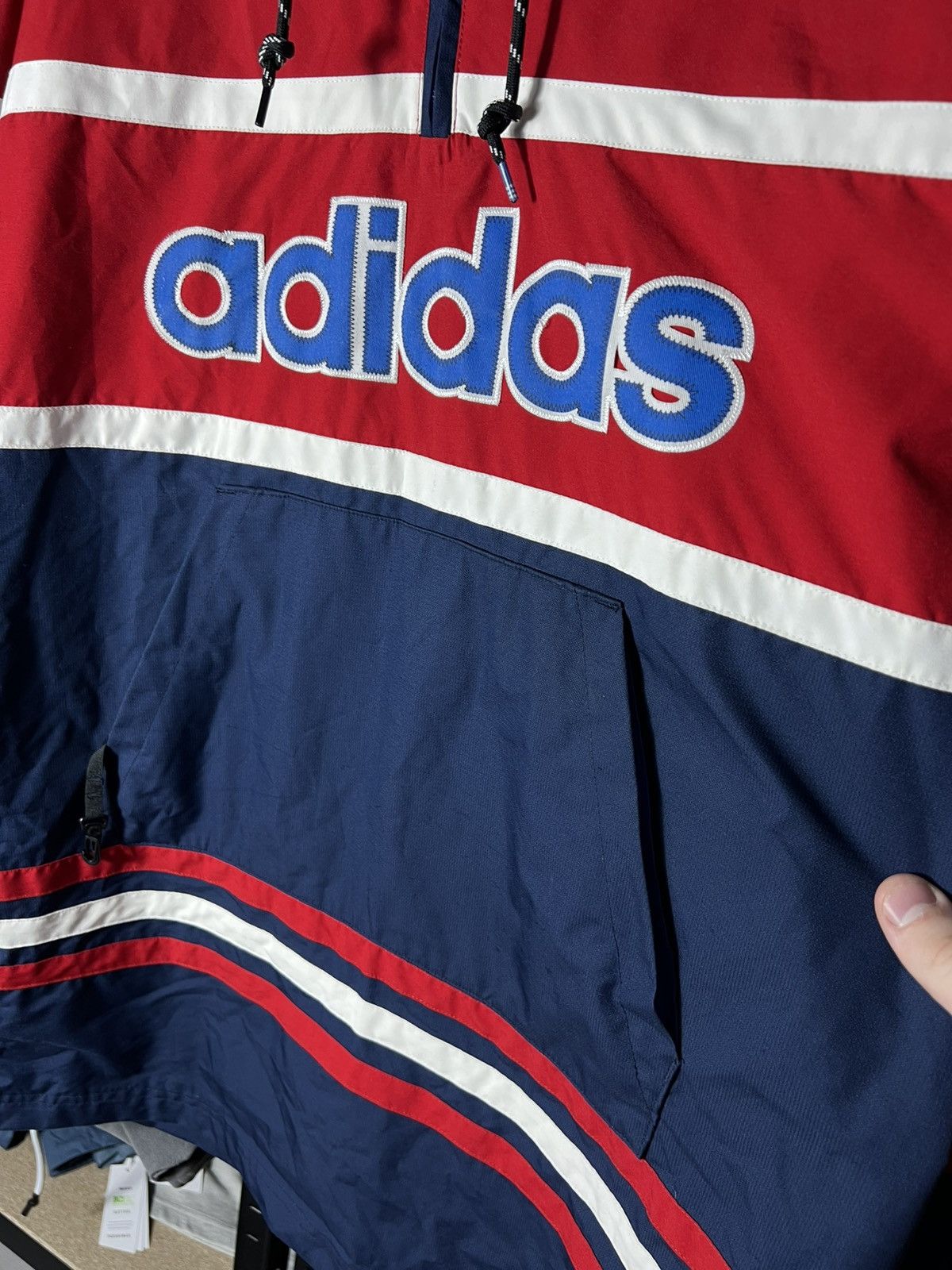 Adidas 🔹 Adidas Retro Anorak Windbreaker – Snowboarding Jacket Rare Size US L / EU 52-54 / 3 - 7 Thumbnail