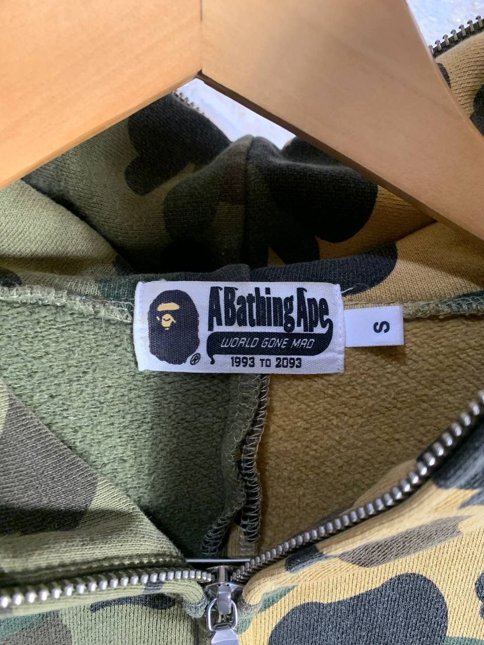 Bape 1st Camo Half Shark Full Zip Hoodie Size US S / EU 44-46 / 1 - 7 Thumbnail