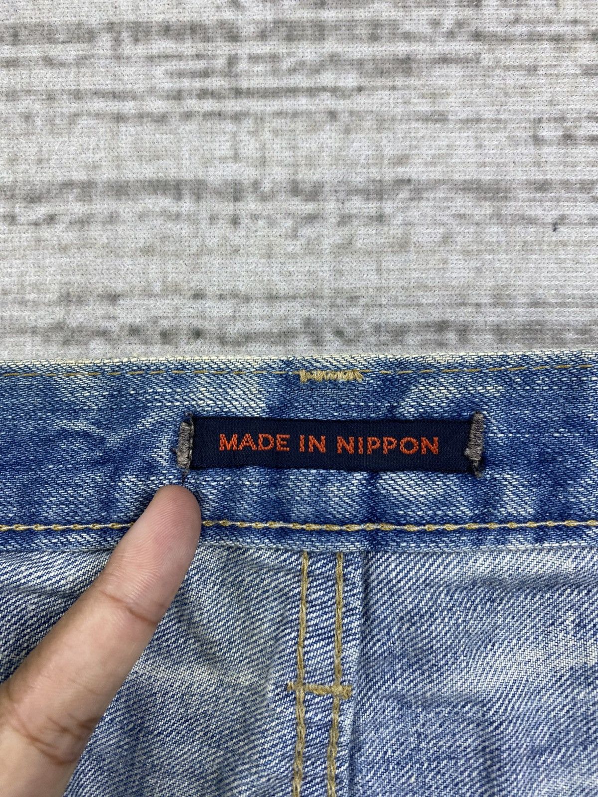 Hysteric Glamour Flare Vintage Blue Way Nippon Light Blue Washed Denim Pants Size US 30 / EU 46 - 13 Thumbnail