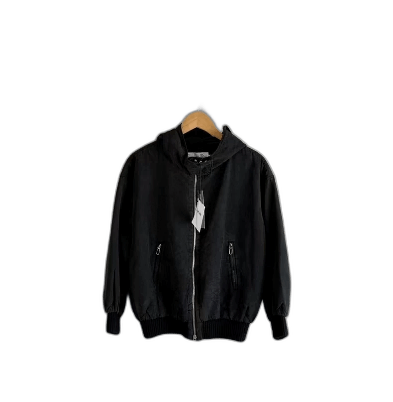 Dior Dior Black Vintage ZipUp Hooded Jacket-2506 Size XS / US 0-2 / IT 36-38 - 1 Thumbnail