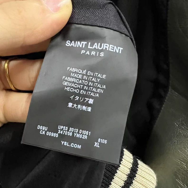 Yves Saint Laurent saint Laurent Silver Tinfoil Baseball Jacket 2501-Nextarrow Size US XL / EU 56 / 4 - 4 Thumbnail