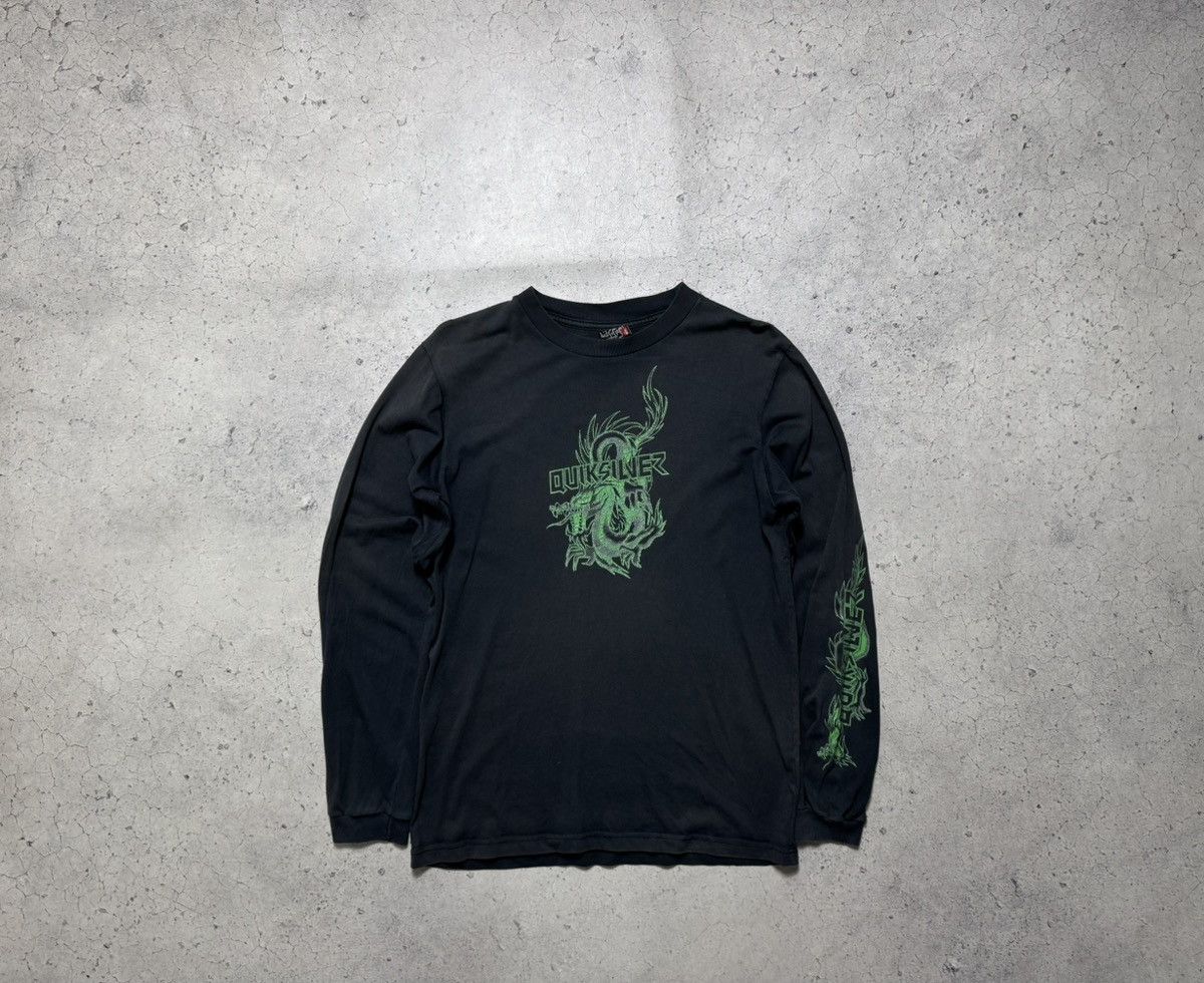 Quiksilver Quiksilver Surf Y2K Black Long Sleeve Vintage Size US S / EU 44-46 / 1 - 1 Thumbnail