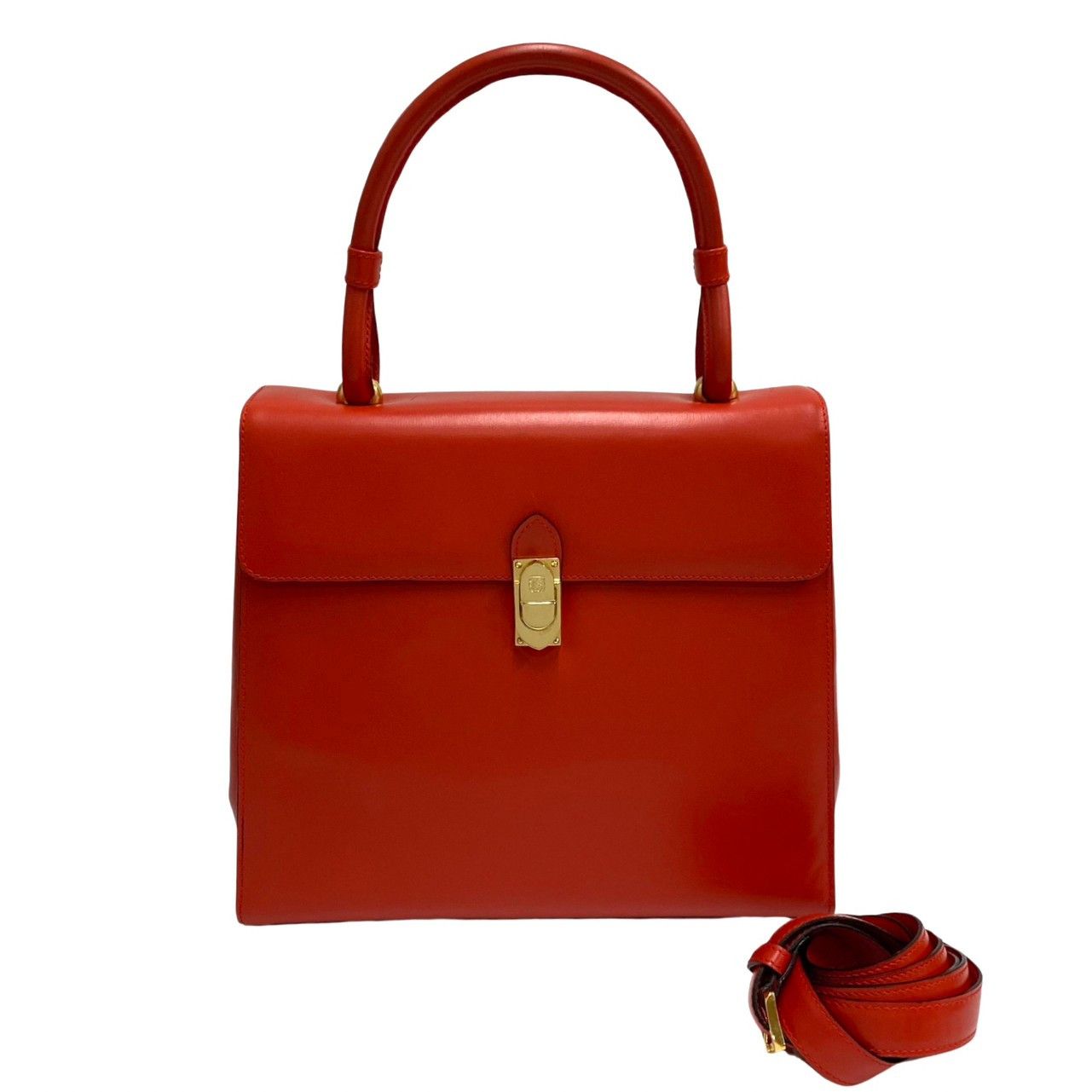 image of Loewe Leather Handbag in Red, Women's
