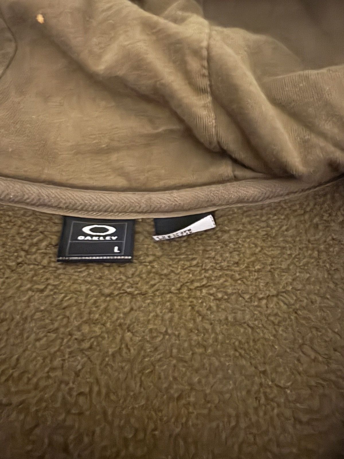 Oakley Vintage 2000s Oakley Army Green Zip Up Fleece Jacket Size US L / EU 52-54 / 3 - 3 Thumbnail