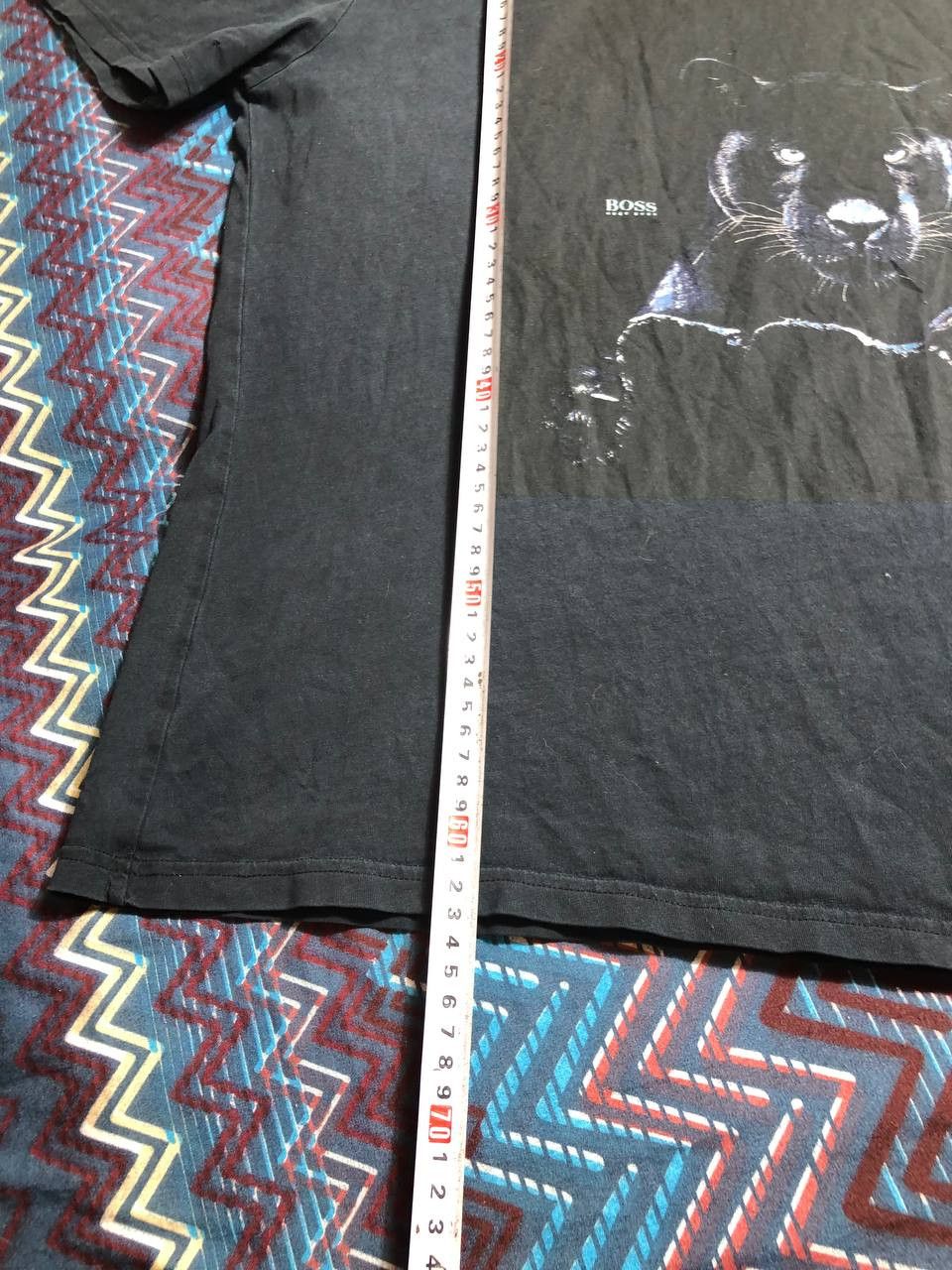 Hugo Boss × Vintage Vintage Japanese Style Hugo Boss T-shirts Big Logo Size US L / EU 52-54 / 3 - 7 Thumbnail
