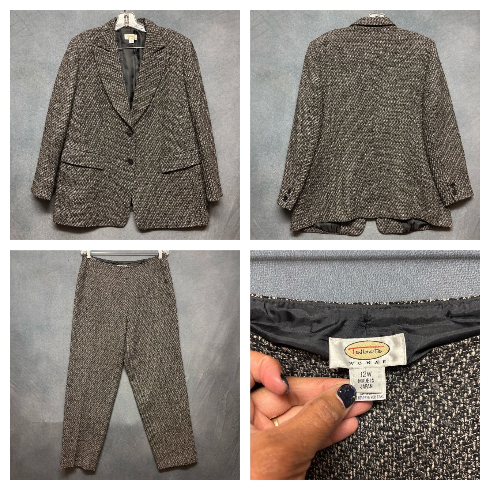 Other Talbots Tweed Plus Size Wool Pant Suit Women 12W Office Prep Size XL / US 12-14 / IT 48-50 - 1 Thumbnail