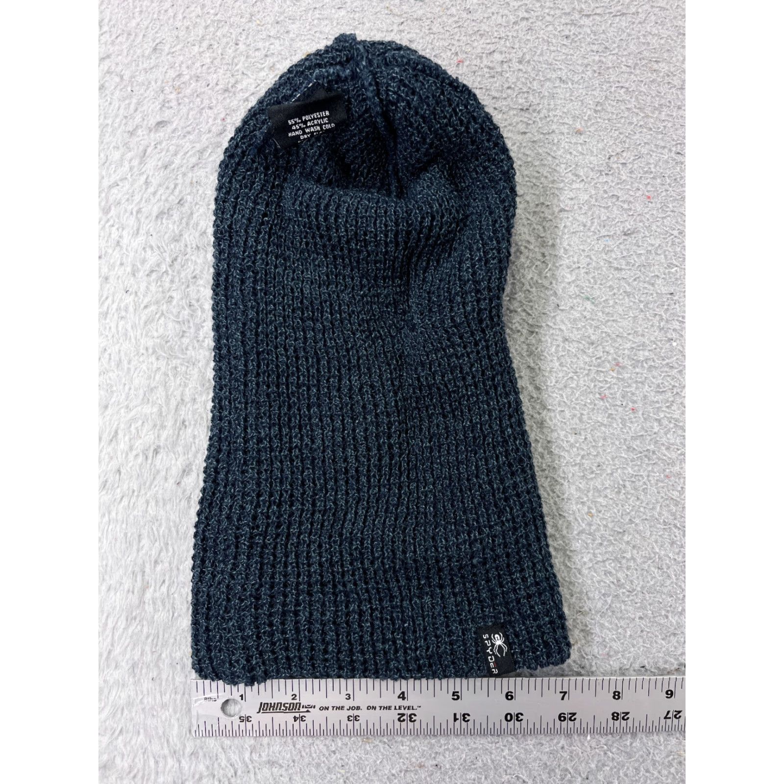 Spyder VINTAGE Spyder Beanie Toque Adult One Size Blue Knit Acrylic Polyester Blend Skate Size ONE SIZE - 4 Thumbnail
