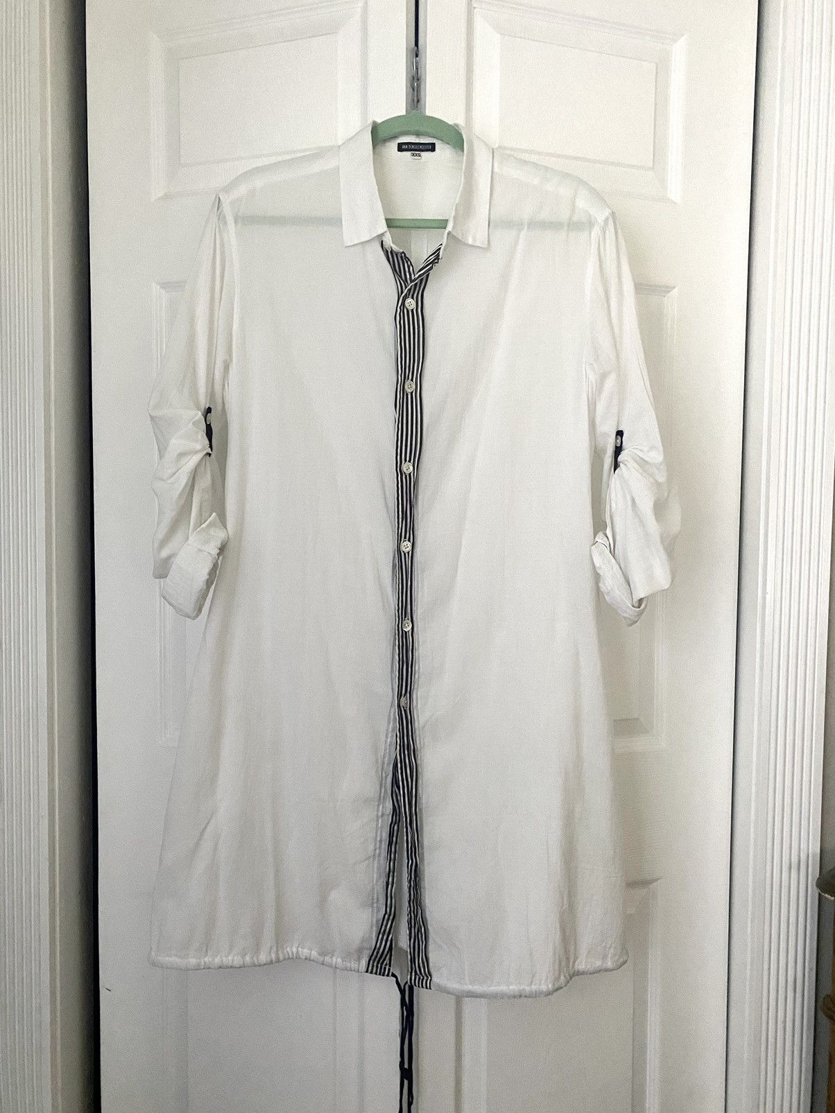 Ann Demeulemeester Archive SS08 Silk Placket Poet Shirt | Grailed